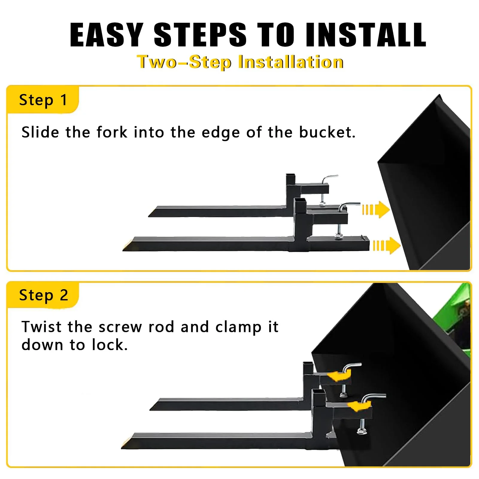 Atatod Heavy Duty Clamp on Pallet Forks