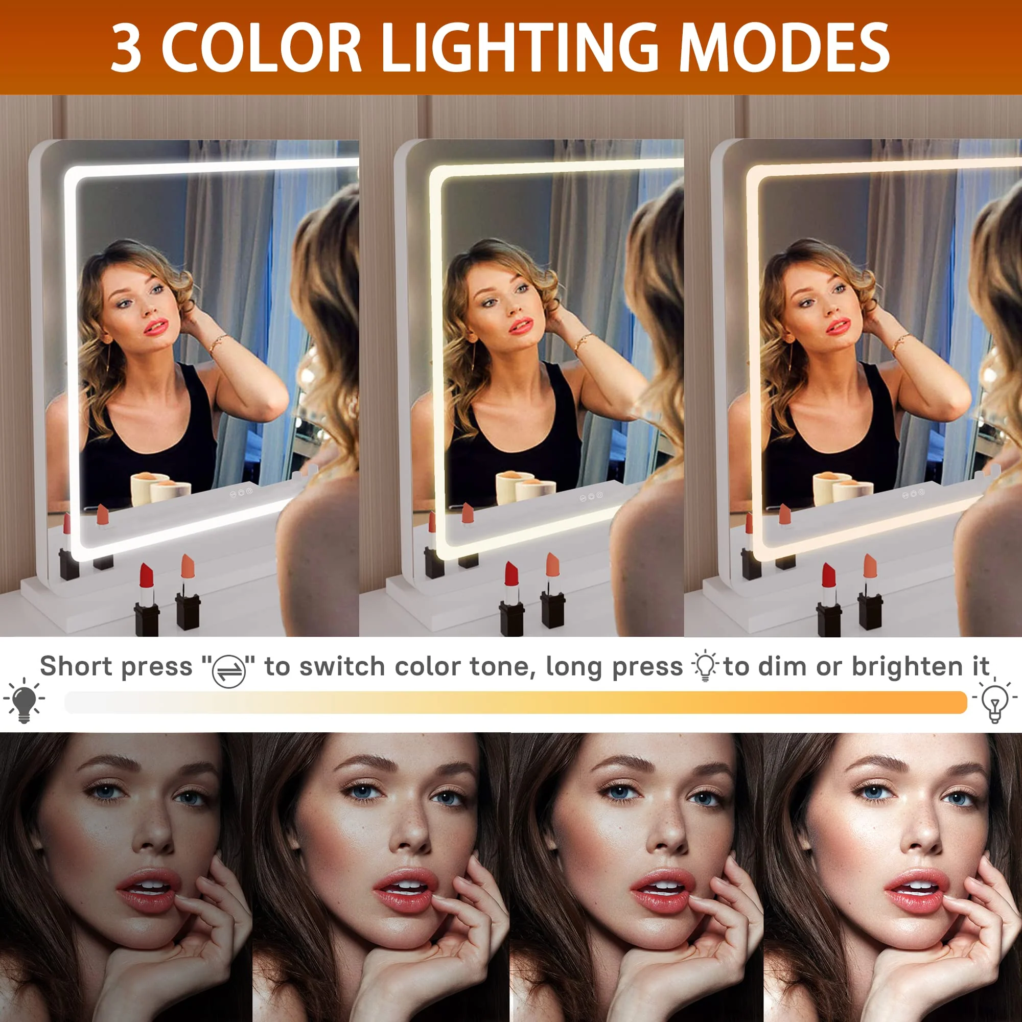 Hasipu 32 x 22 LED Vanity Mirror with Lights