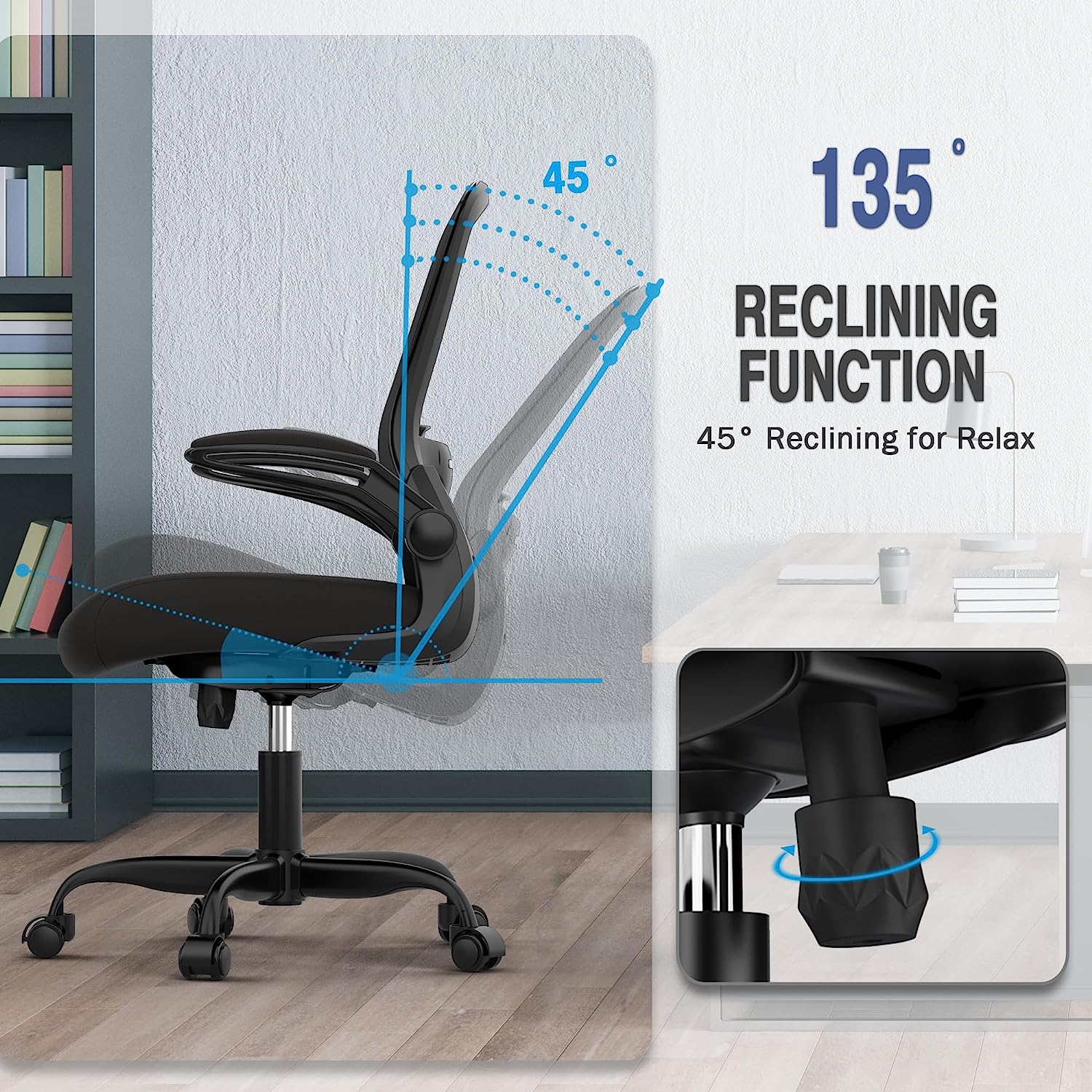 Mimoglad Ergonomic Office Chair with Lumbar Support