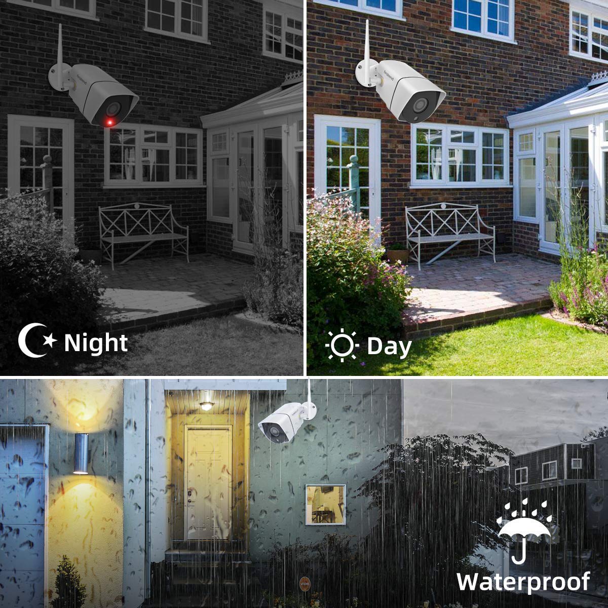 Firstrend 1080P 8CH Wireless Home Security Systems