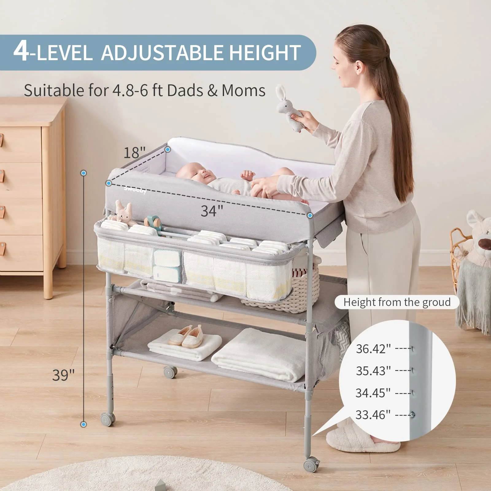 Sweeby Portable Baby Changing Table