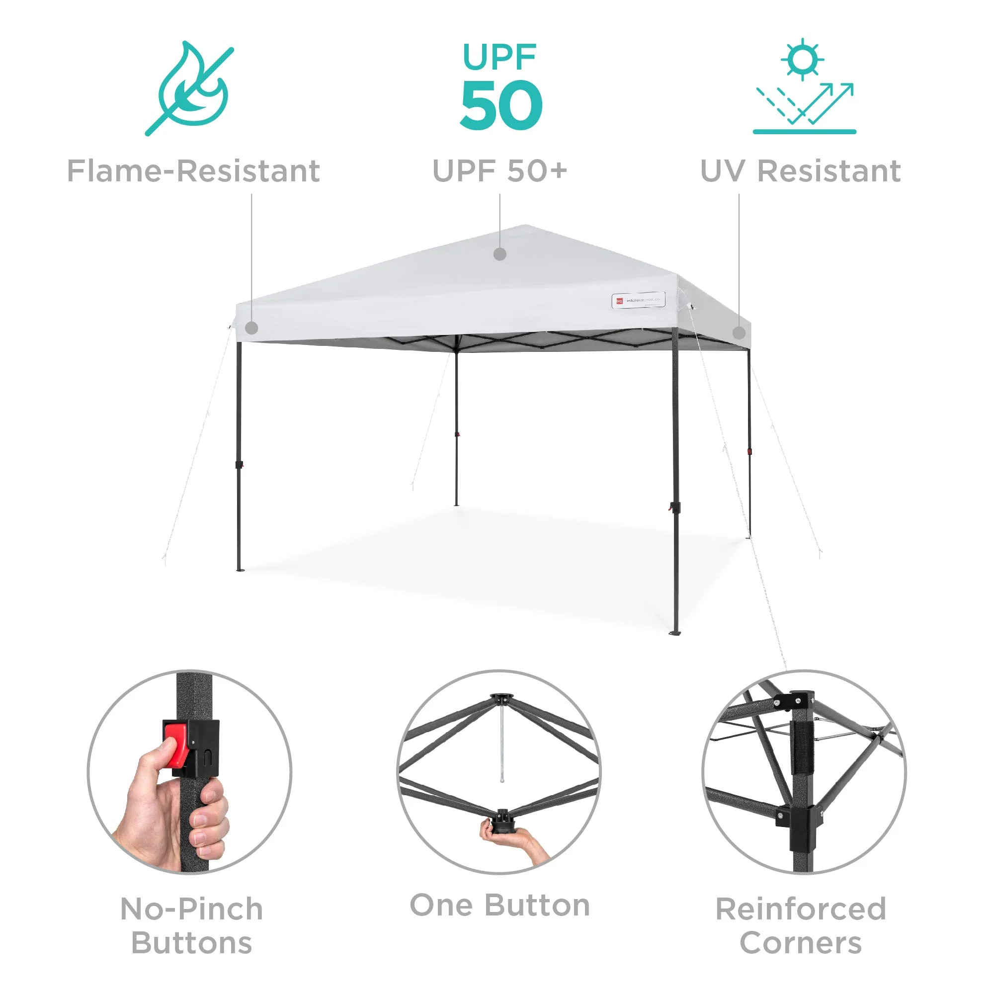 Best Choice Products Portable 10x10ft Canopy Tent Instant