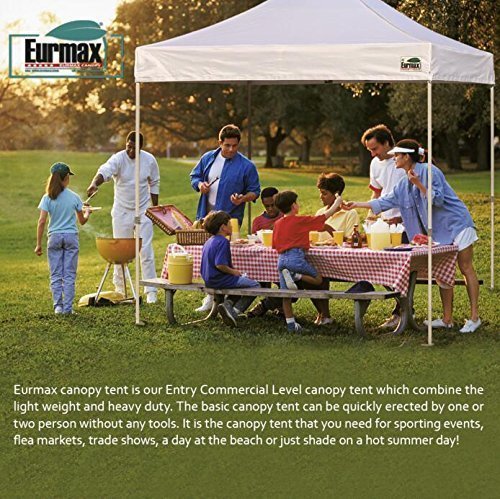 10'x10' Ez Pop Up Canopy Tent Commercial Instant Canopies with Heavy Duty Roller Bag
