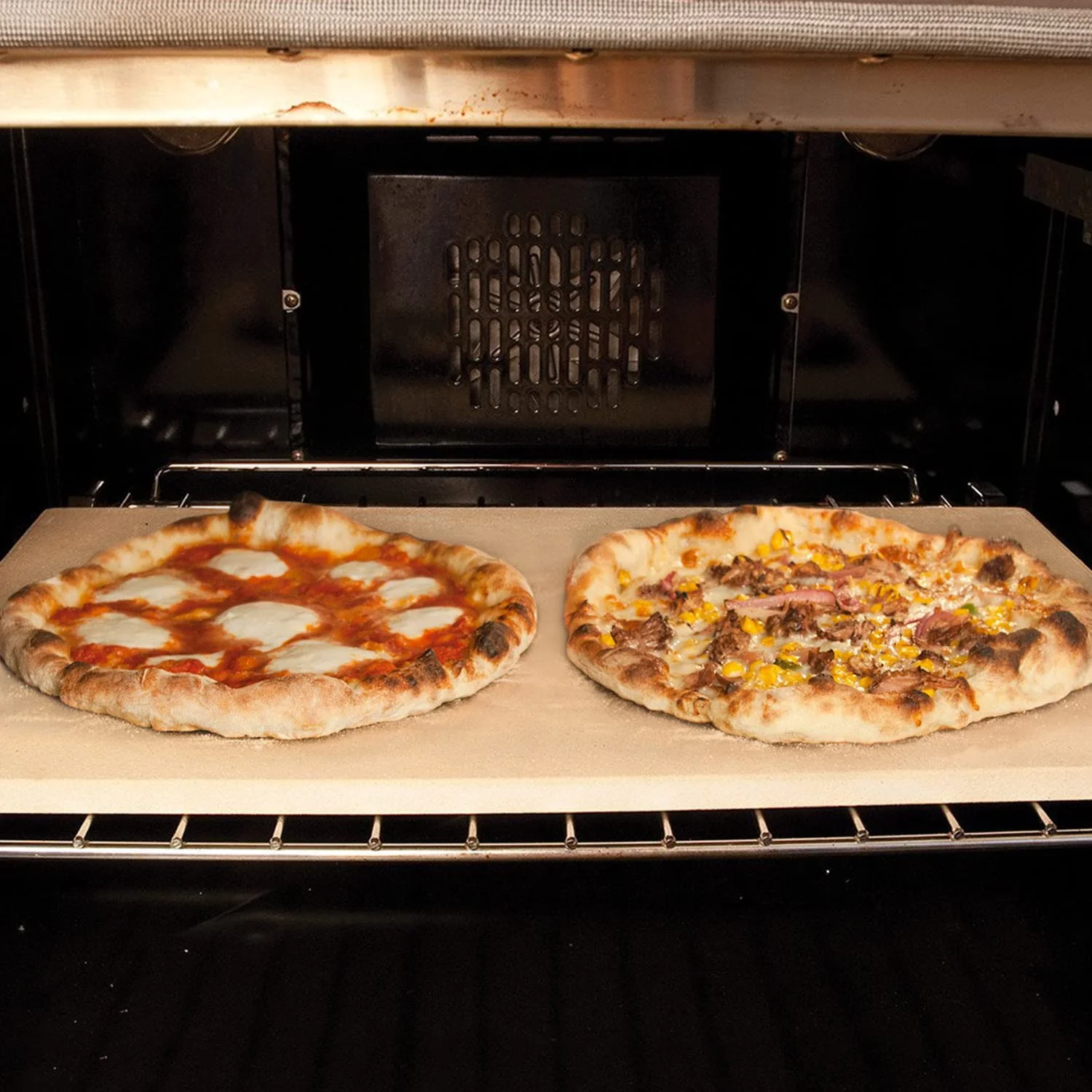 Unicook Extra Large Pizza Stone 22 Inch. Durable Rectangular Baking Stone