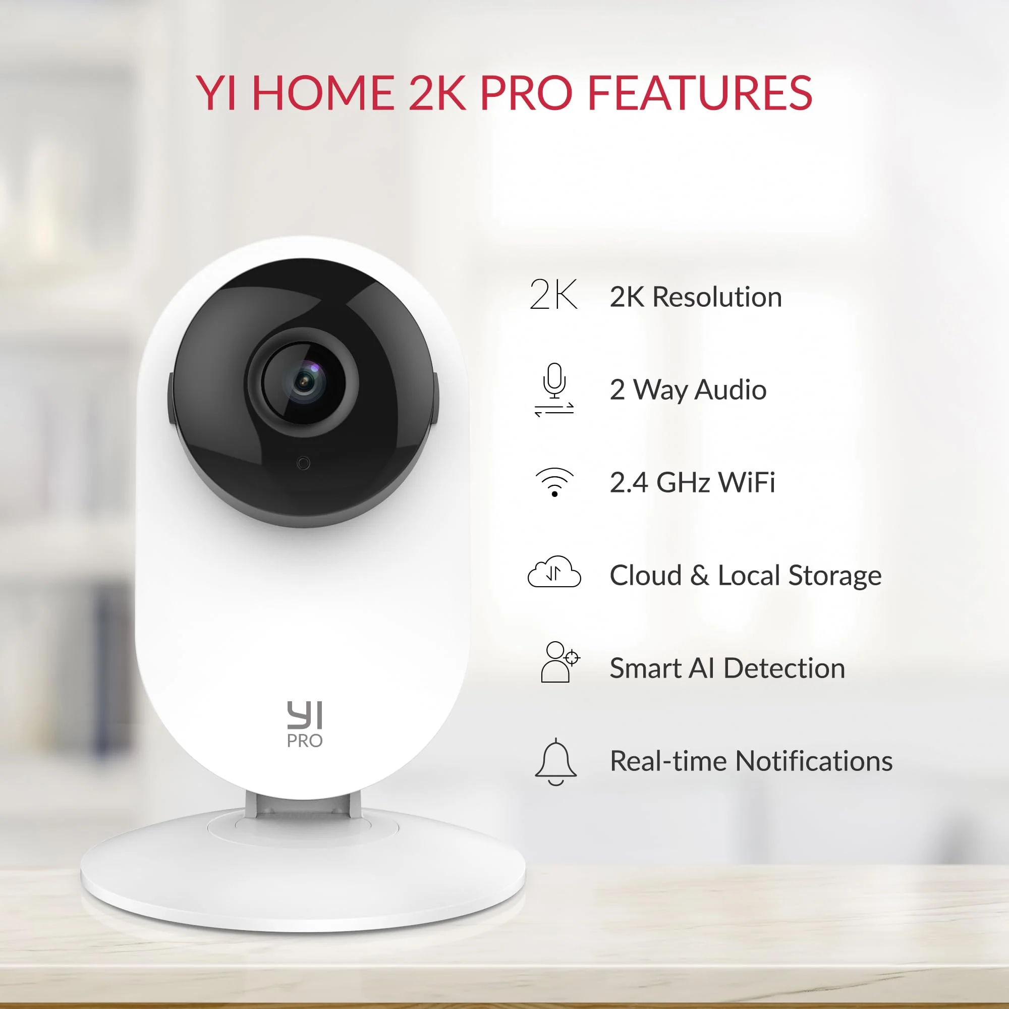 YI Pro 2K 4PC Home Security Camera