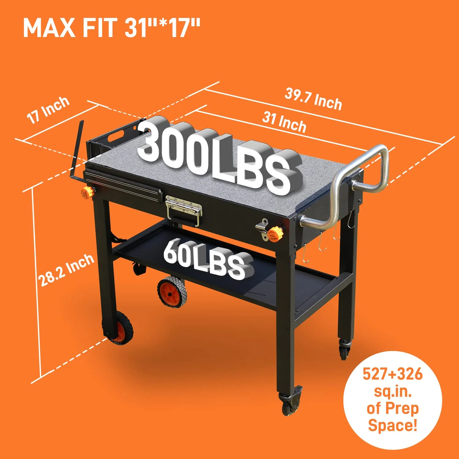 JiRiCHMi Outdoor Grill Table. Blackstone Griddle Stand
