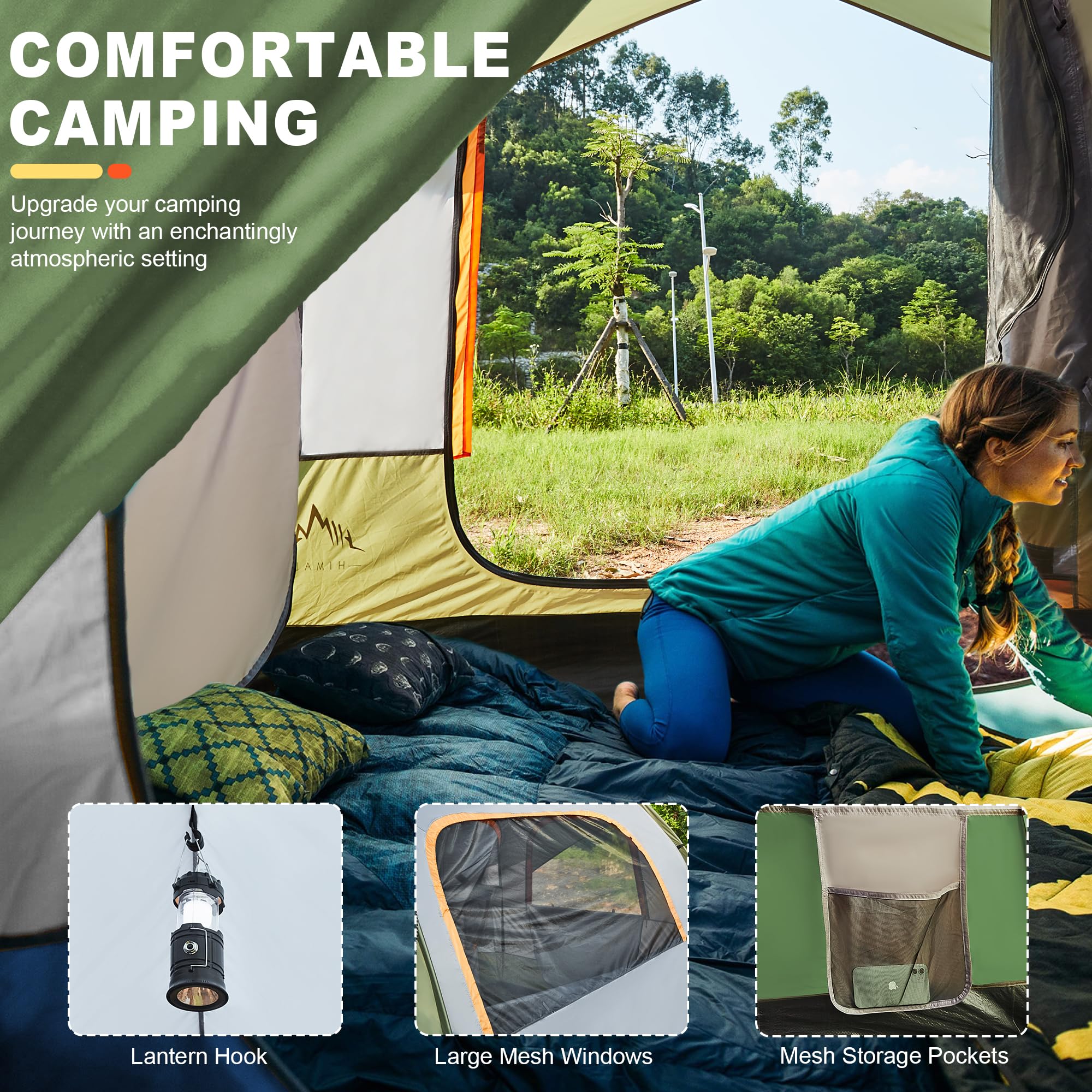 GoHimal Waterproof SUV Tent for Camping. 8FT L x 8FT W x 7.2FT H