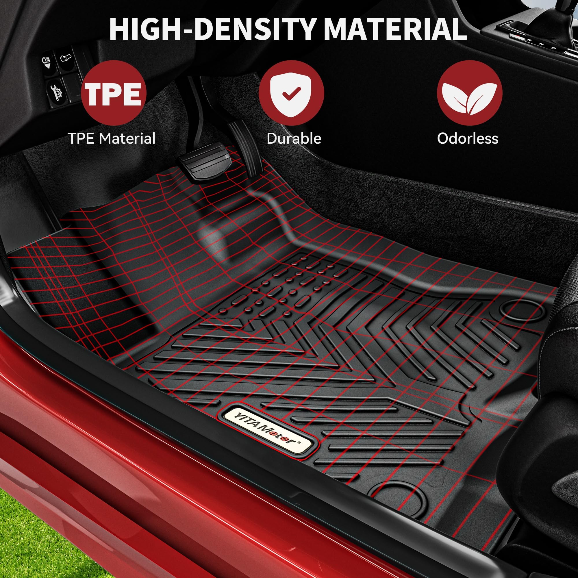 YITAMOTOR Floor Mats Compatible with 2015-2024 Ford F-150