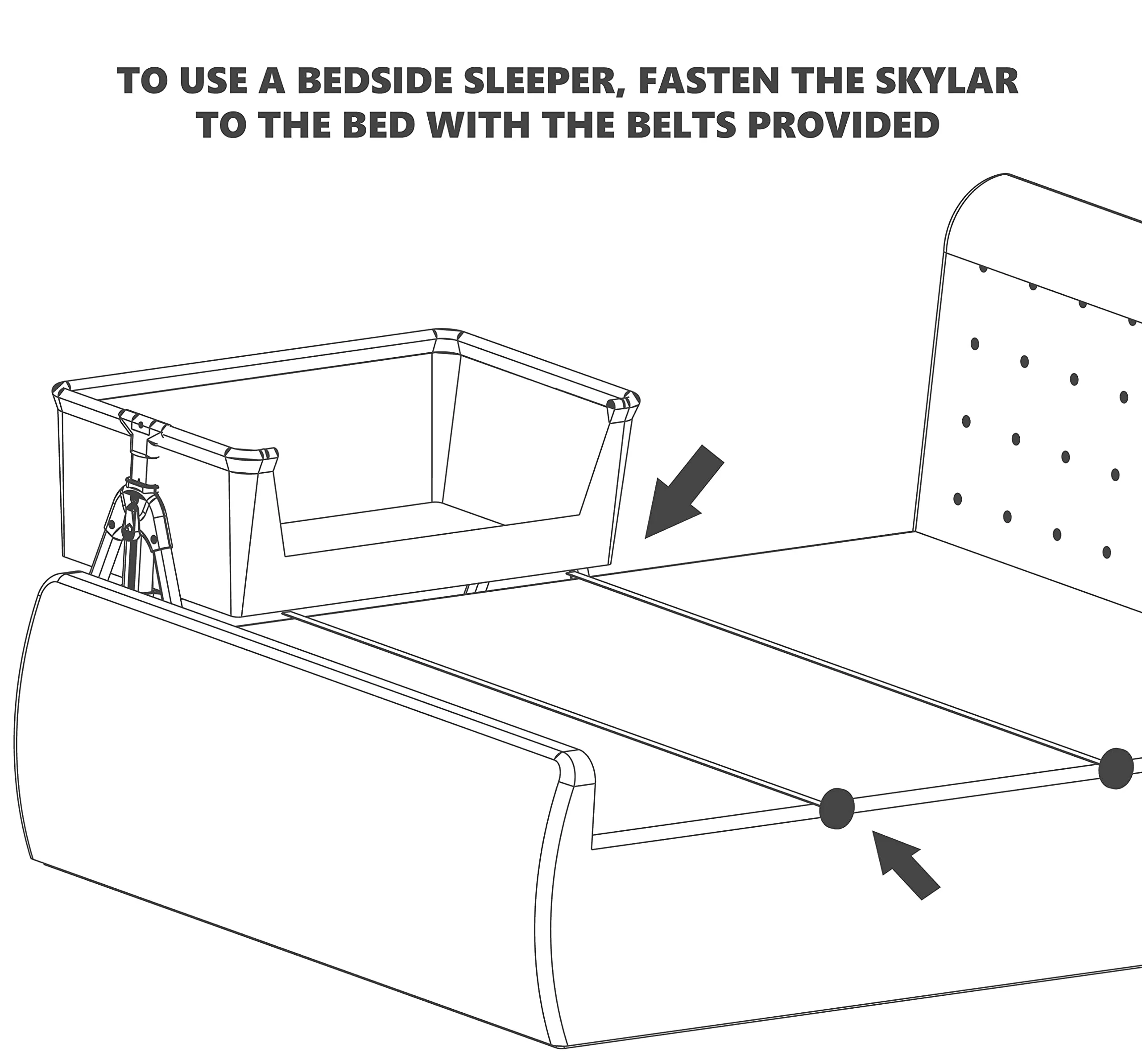Dream On Me Skylar Bassinet and Bedside Sleeper