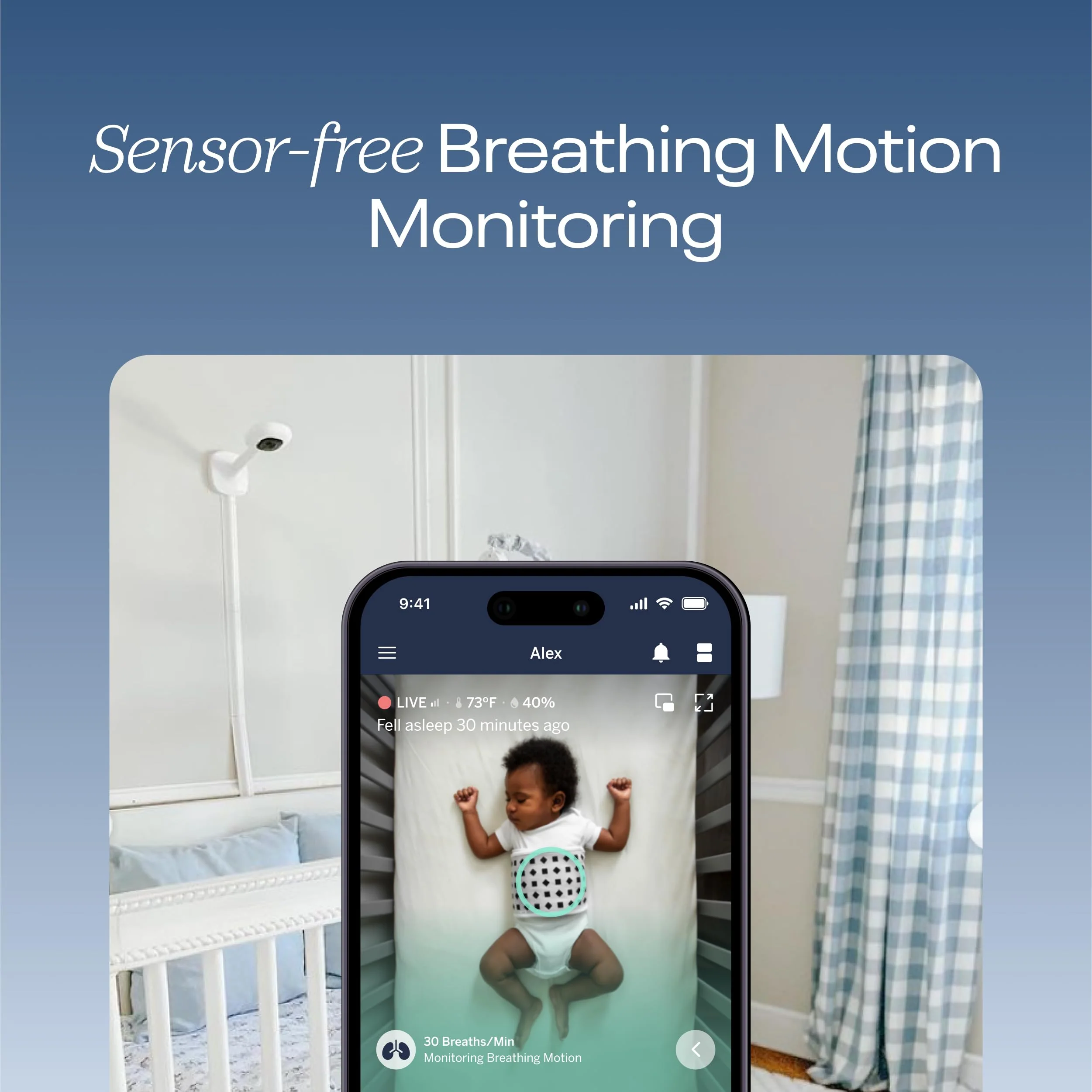 Nanit Pro 1080p Smart Baby Monitor & Wall Mount
