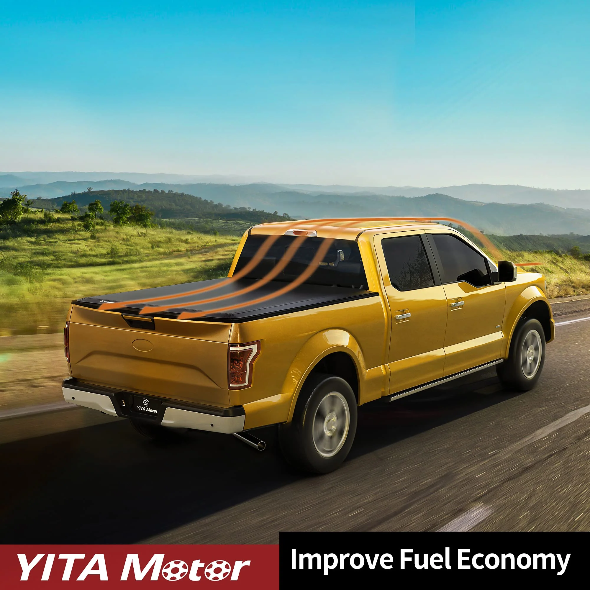 YITAMOTOR Soft Tri-fold Truck Bed Tonneau Cover