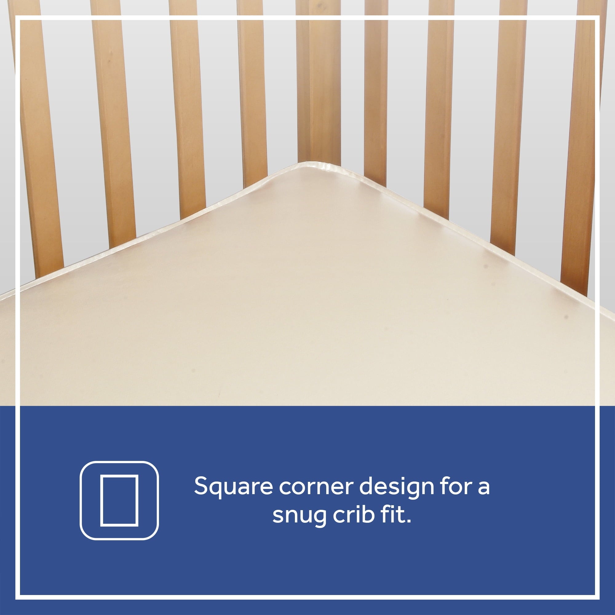 Serene Duo-Sleek Crib Mattress. 2-Stage Foam Baby Mattress. Toddler Mattress. Waterproof