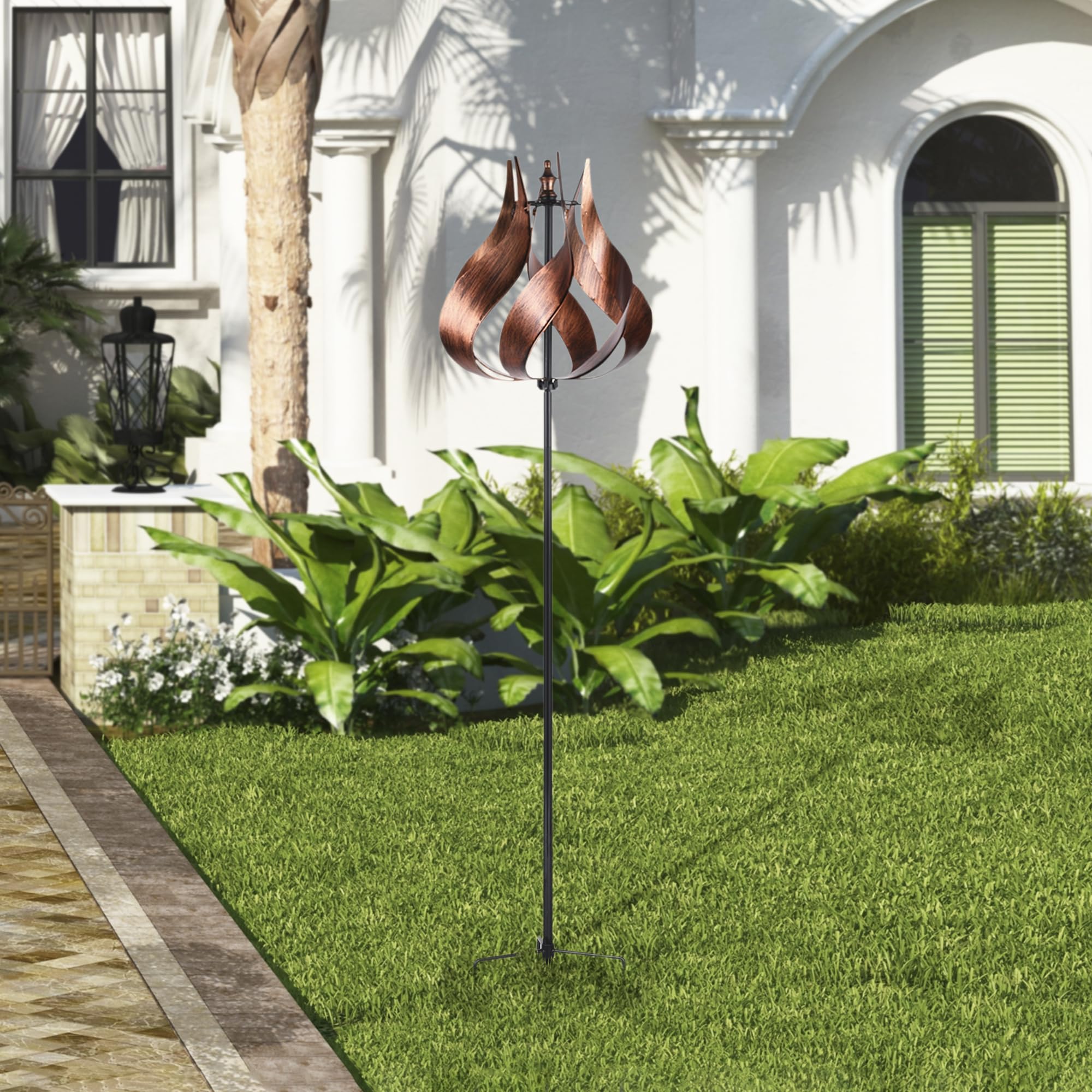 Teamson Home 360 Degrees Swivel Windmill Wind Spinner
