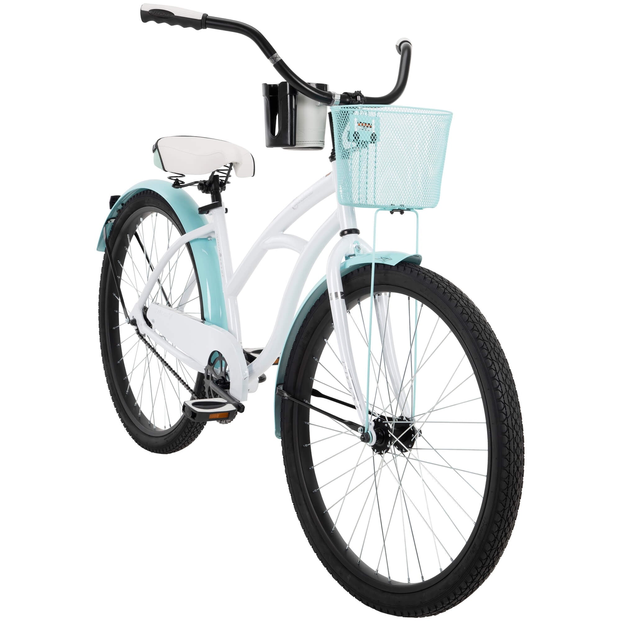 26 In. Carlisle Women's Comfort Cruiser Bike. White