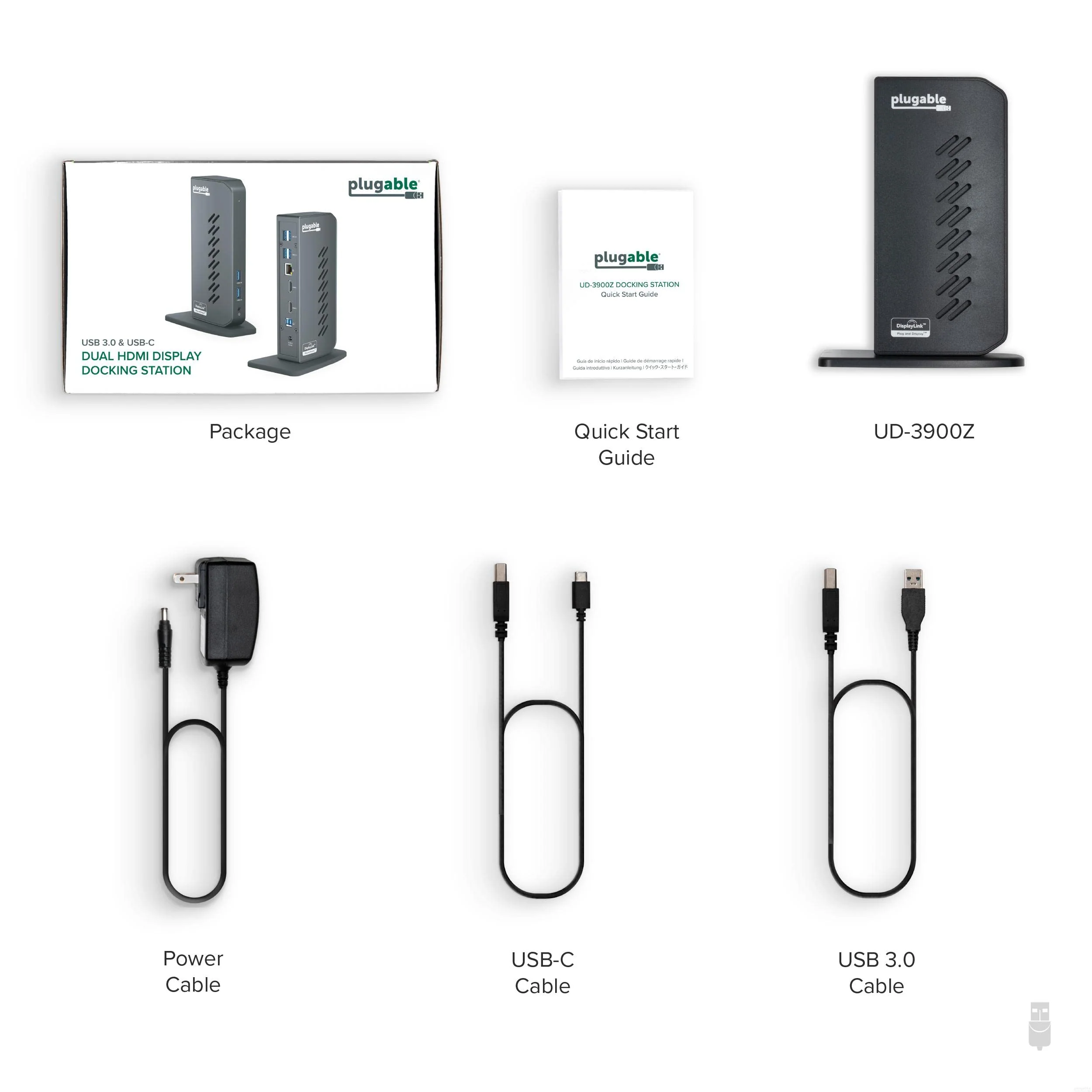 Plugable USB 3.0 and USB-C Universal Laptop Docking Station