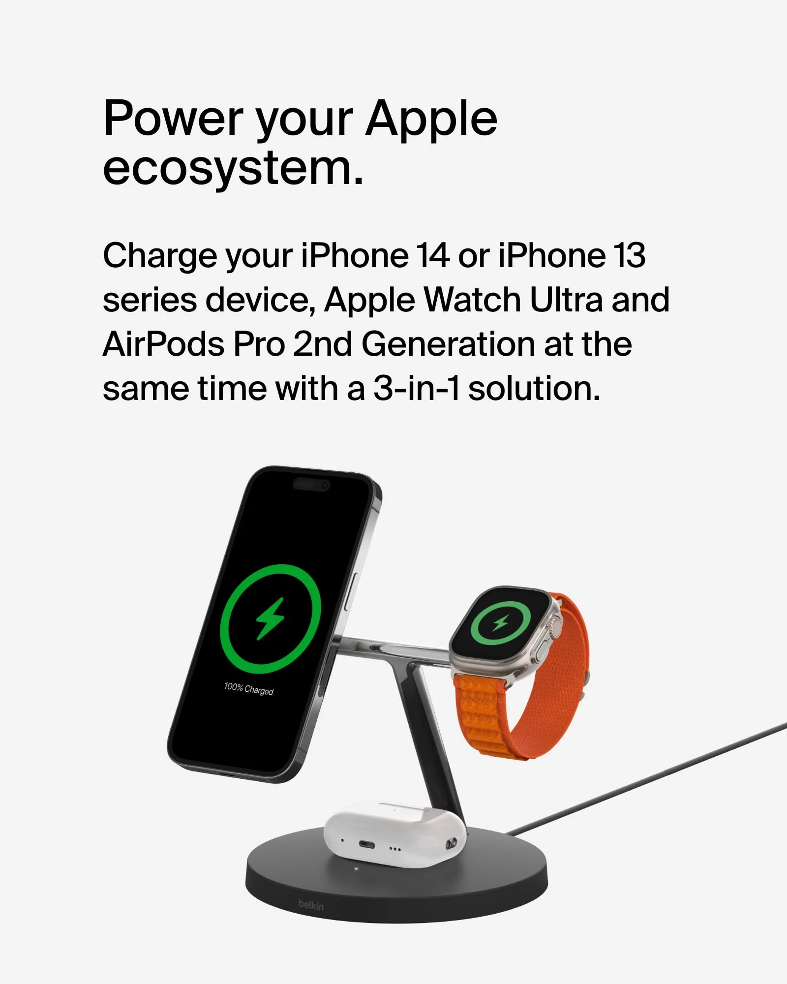 Belkin MagSafe 3-in-1 Wireless Charging Stand