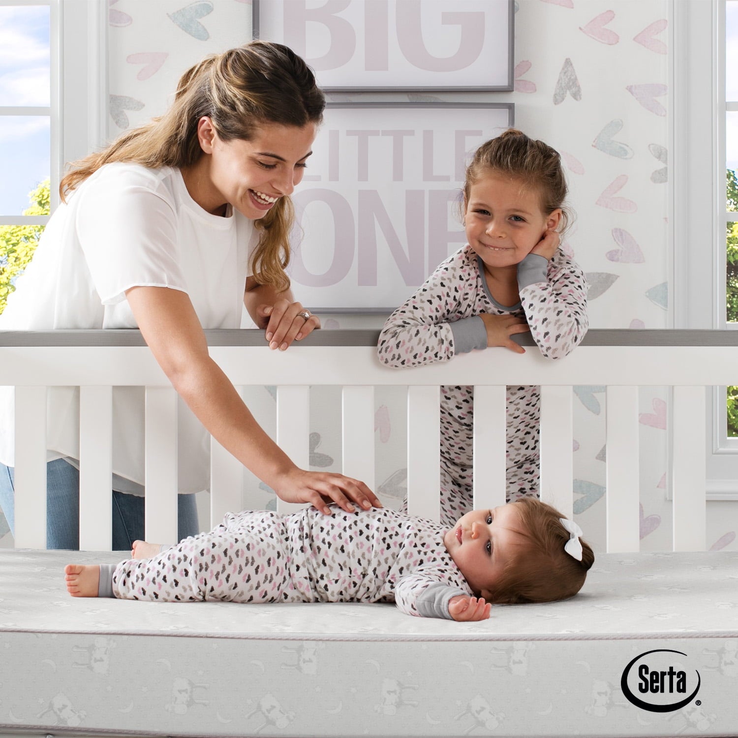 SleepTrue Sparkling Sky 5 Dual-Sided Crib & Toddler Mattress - Sustainably Sourced Fiber Core - Waterproof - Lightweight - GREENGUARD Gold Certified - 5 Year Warranty