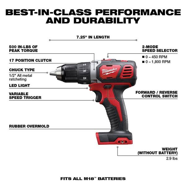 M18 18V Lithium-Ion Cordless Combo Tool Kit (7-Tool) with (4) 3.0 Ah Batteries. Charger and Tool Bag
