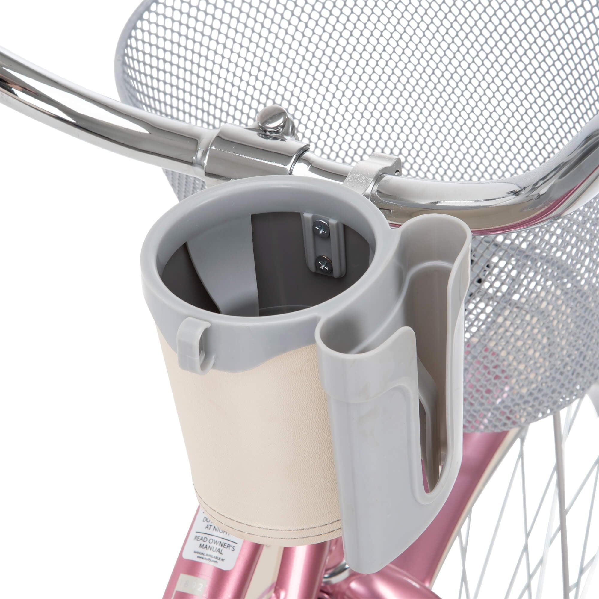 26 In. Nel Lusso Women's Beach Cruiser Bike. Pink Taffeta