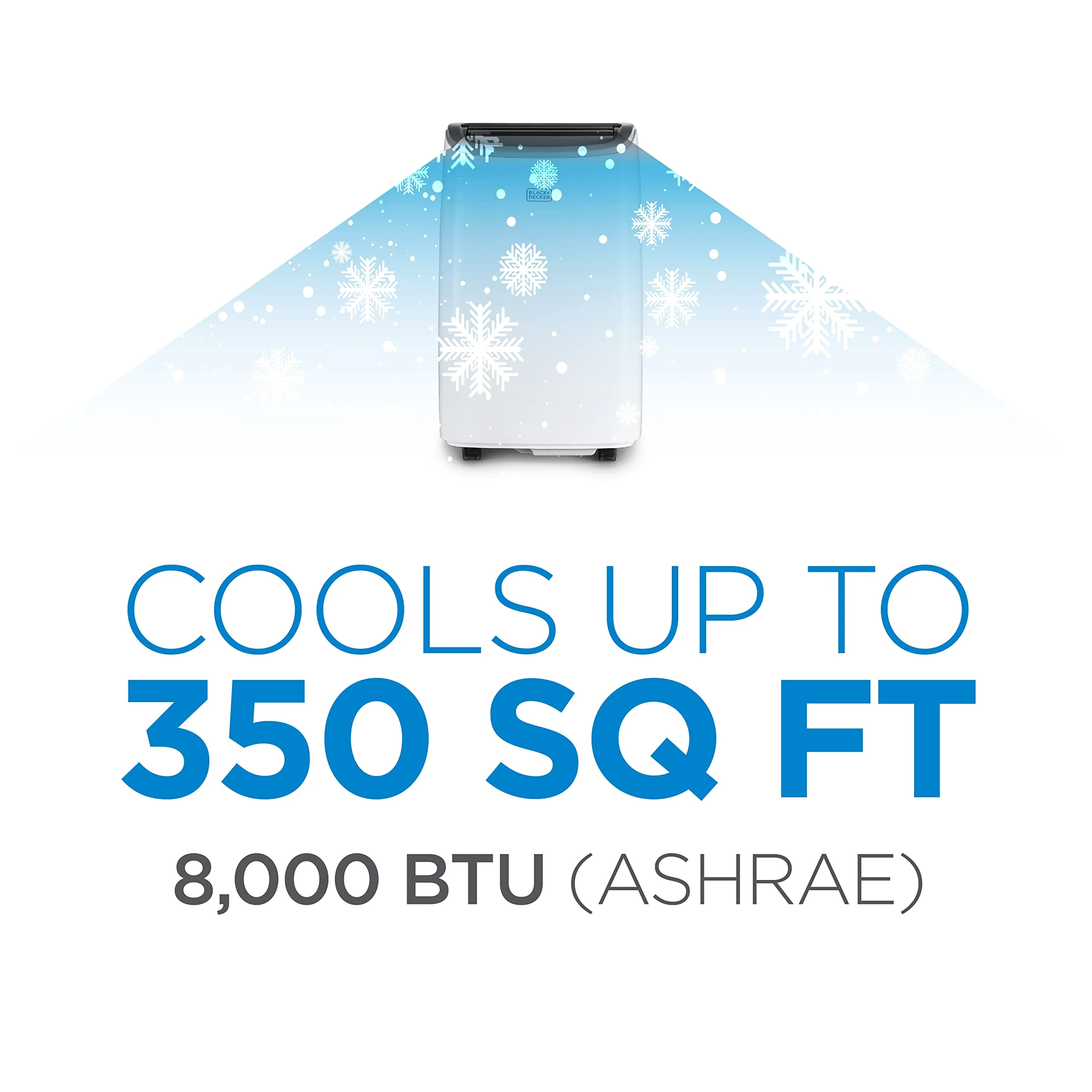 BLACK+DECKER 8.000 BTU Portable Air Conditioner up to 350 Sq.Ft
