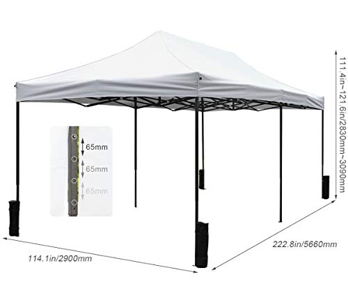 Pop Up Canopy 10x20 Canopy Tent Folding Protable Ez up Canopy Party Tent