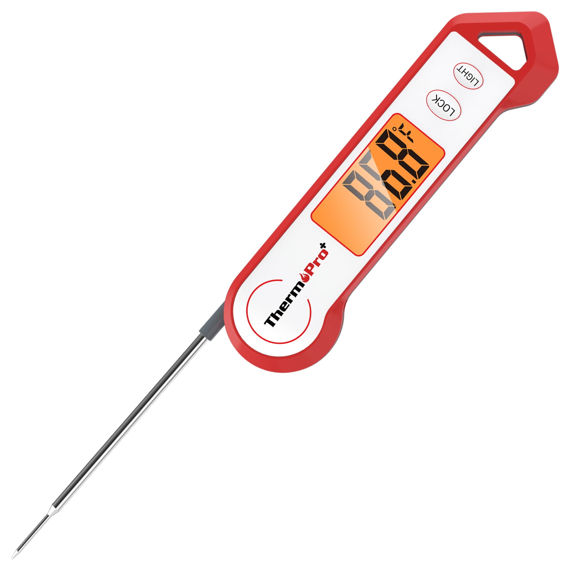TP19HW Waterproof Digital Meat Thermometer. Food Candy Cooking Grill Kitchen Thermometer with Magnet and LED Display for Oil Deep Fry Smoker BBQ Thermometer