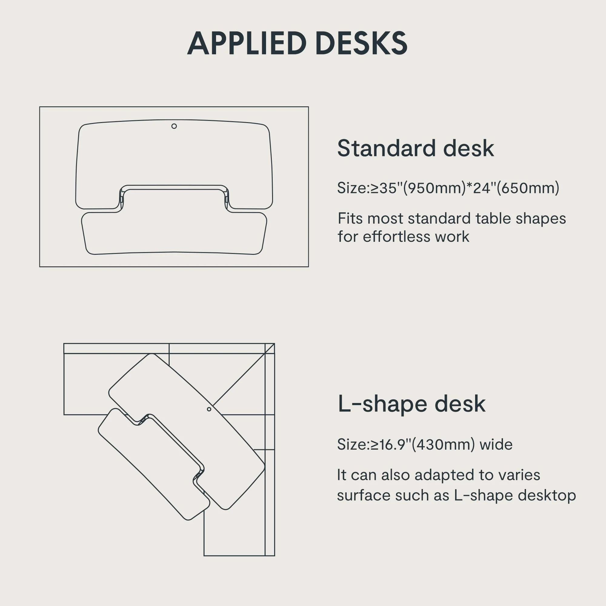 FLEXISPOT 35 Inch Adjustable Computer Workstation