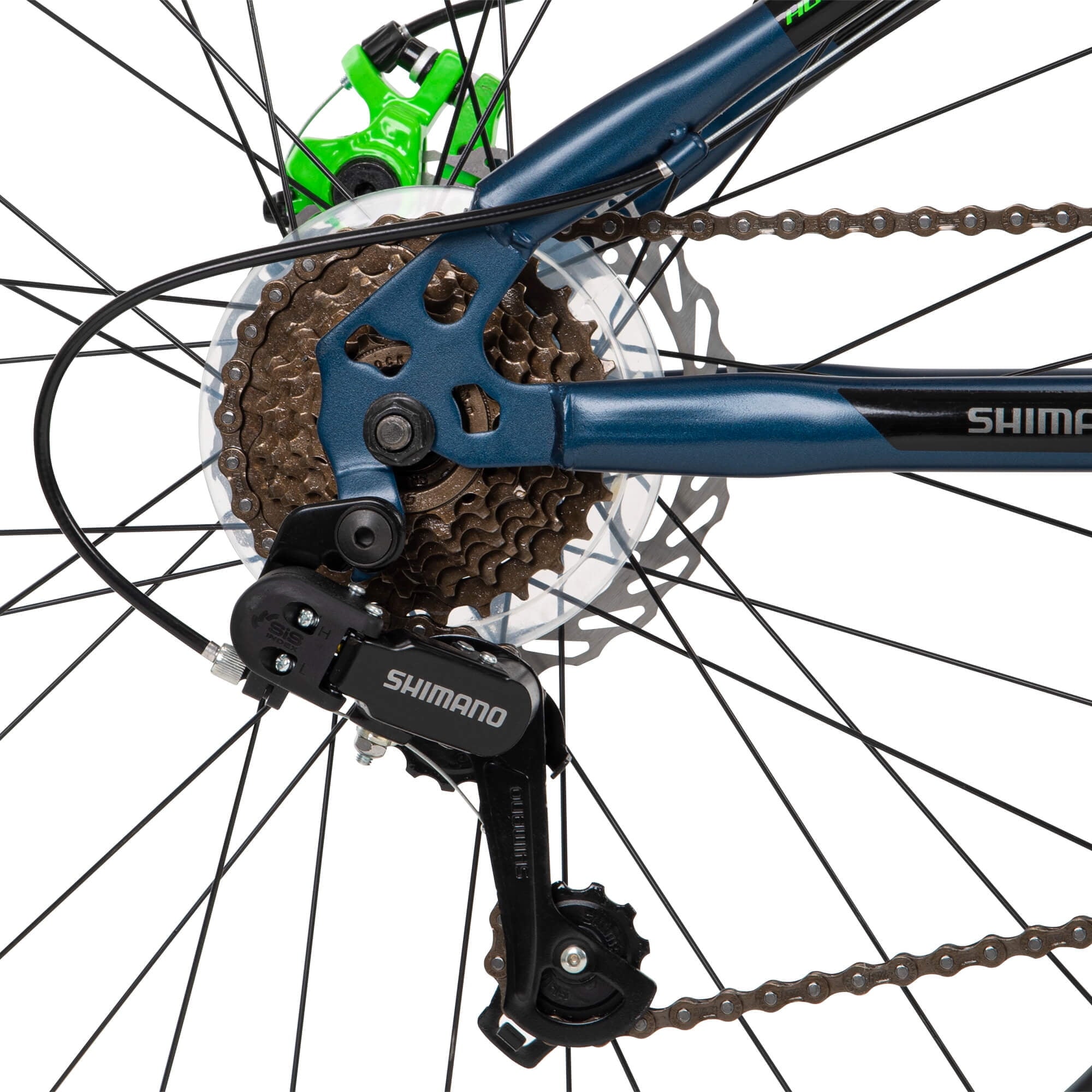 26-Inch Scout Men's 21-Speed Hardtail Mountain Bike. Denim Blue