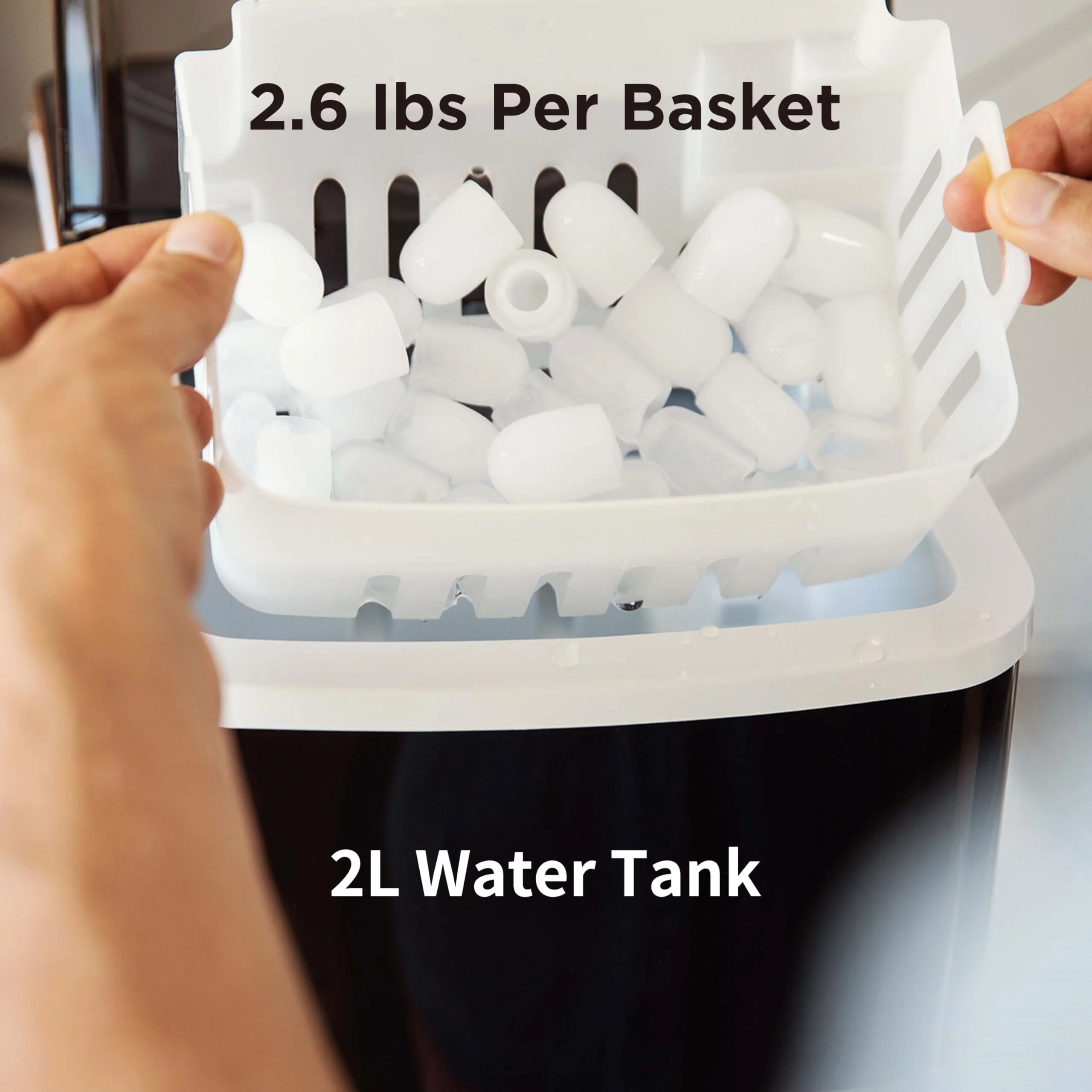 Silonn Ice Maker Countertop. 9 Cubes Ready in 6 Mins