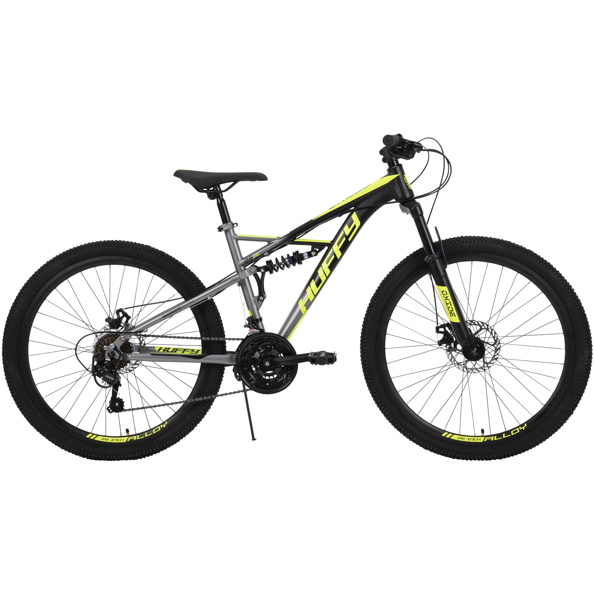 26 In. Oxide Men's Mountain Bike - Dual Suspension. Black