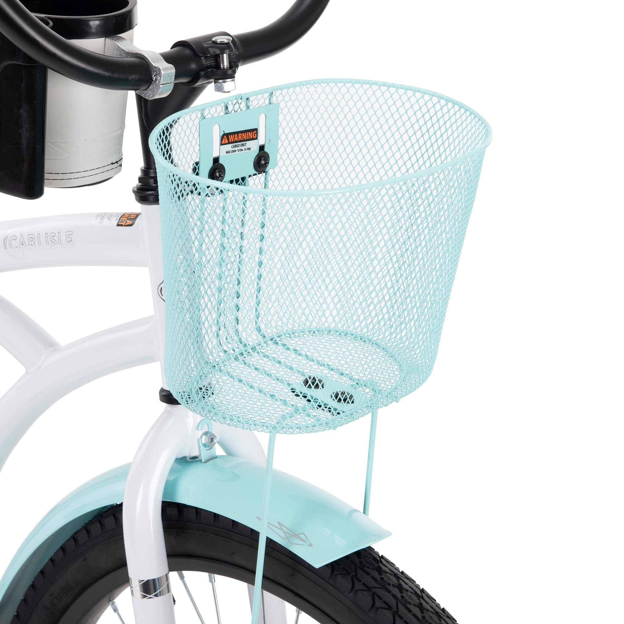 26 In. Carlisle Women's Comfort Cruiser Bike. White