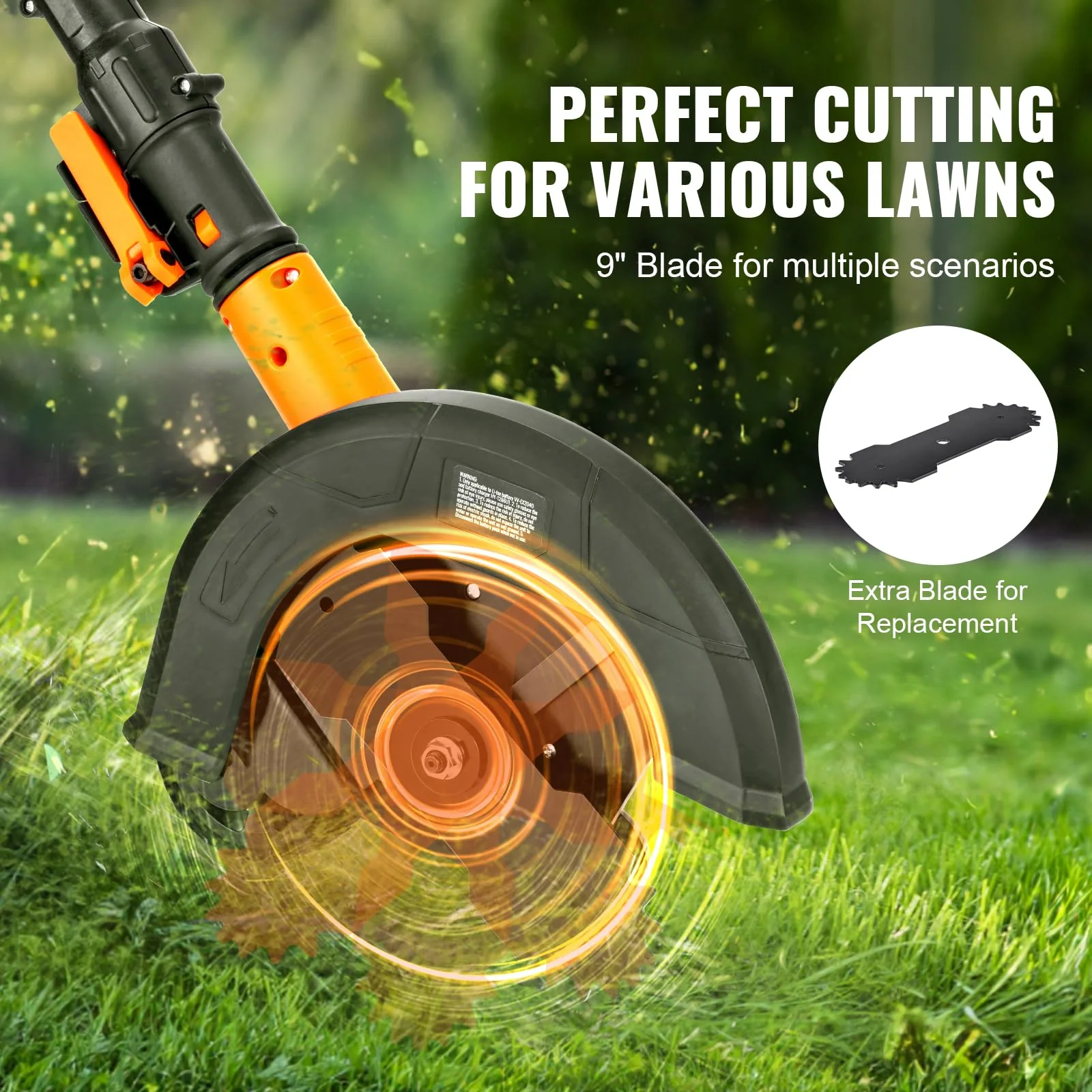 VEVOR Lawn Edger. 20V Battery Powered Cordless Edger