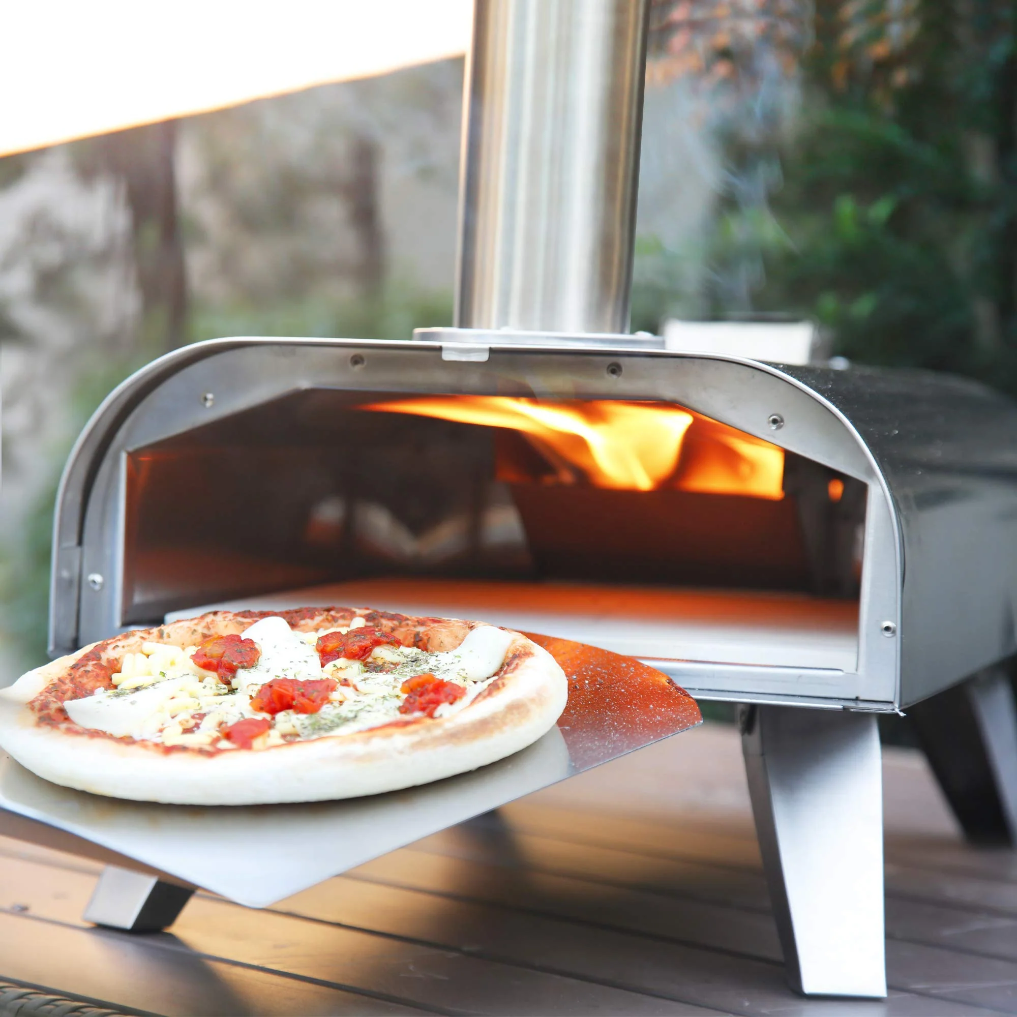 BIG HORN OUTDOORS Portable Stainless Steel Pizza Grill Oven