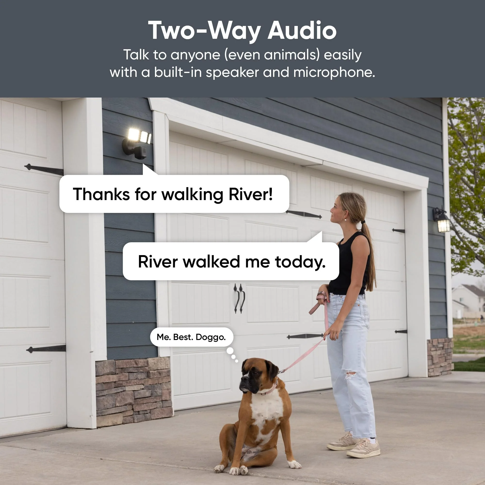 WYZE Wired Floodlight Camera Pro. 180�� Wide View for Home