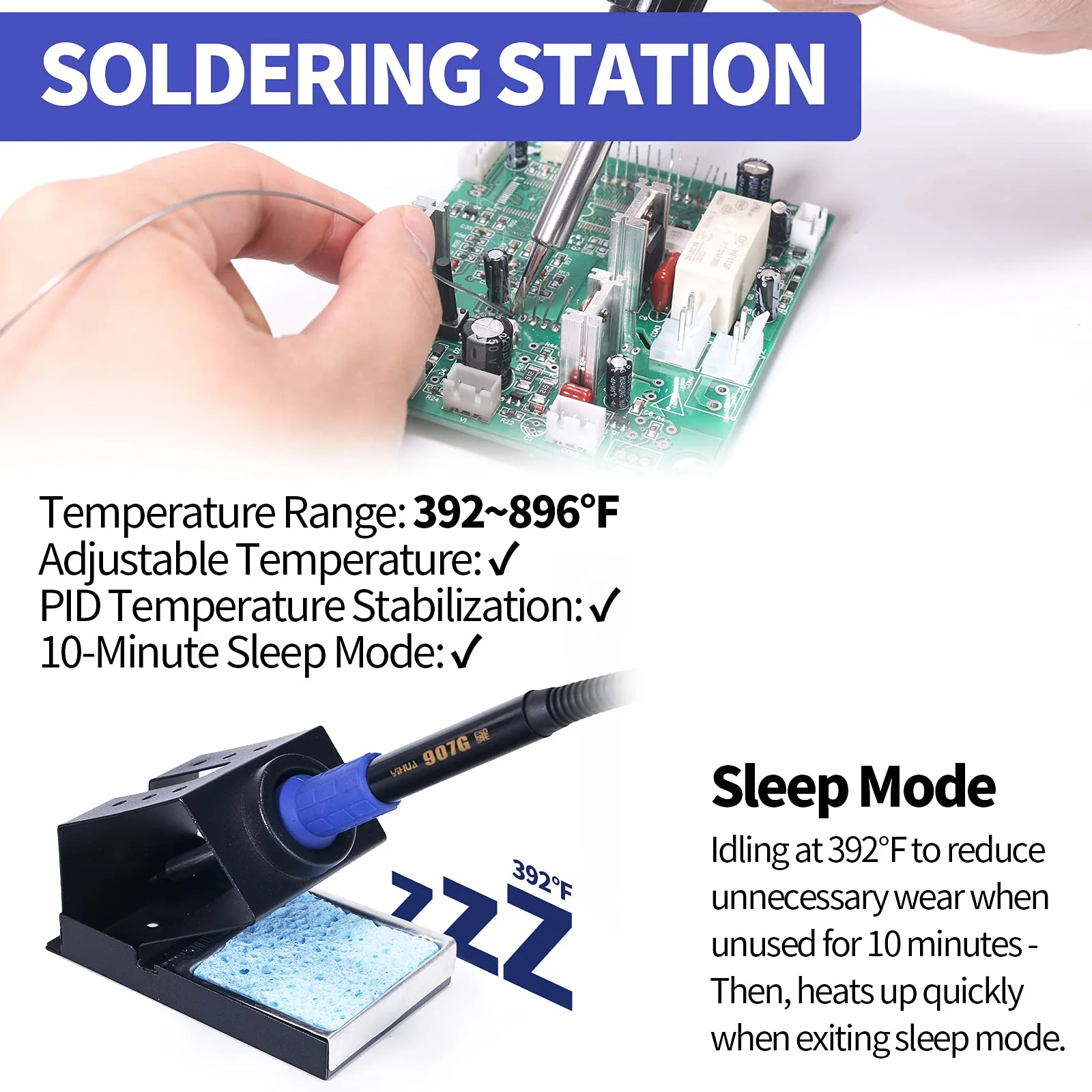 YIHUA 2 in 1 Hot Air Rework and Soldering Iron Station with ��F /��C