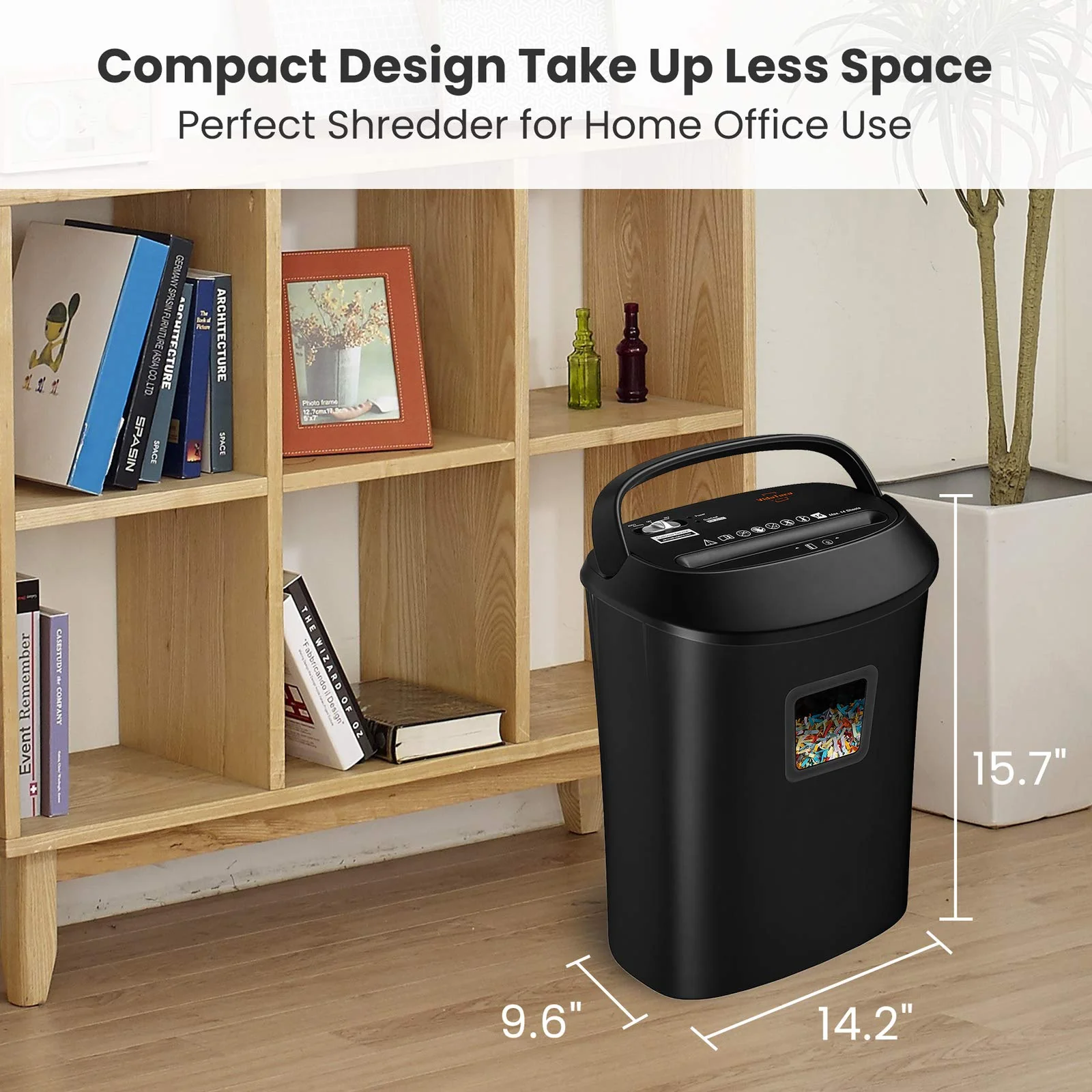 VidaTeco 14-Sheet Cross-Cut Paper Shredder