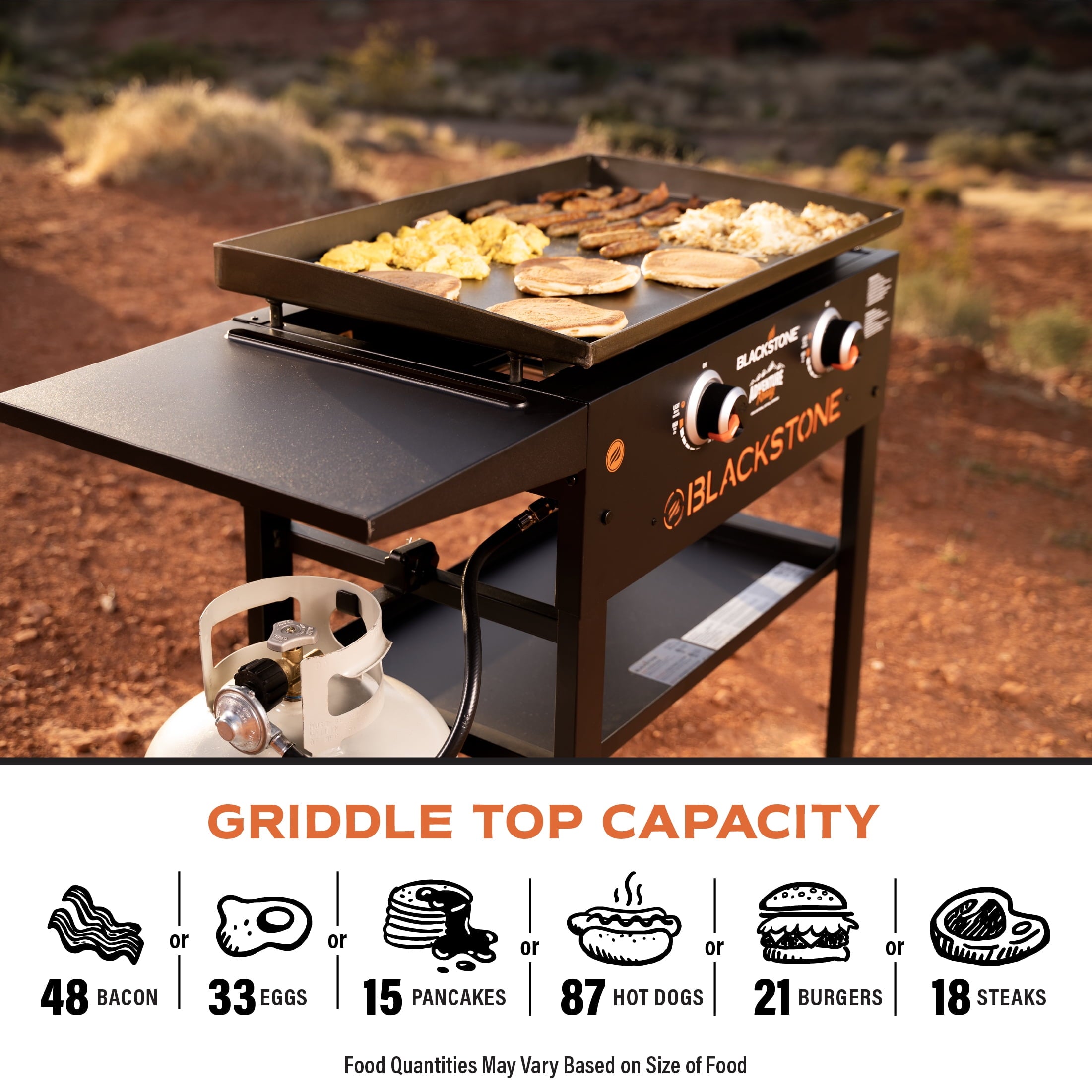 Adventure Ready 2-Burner 28 Griddle Cooking Station
