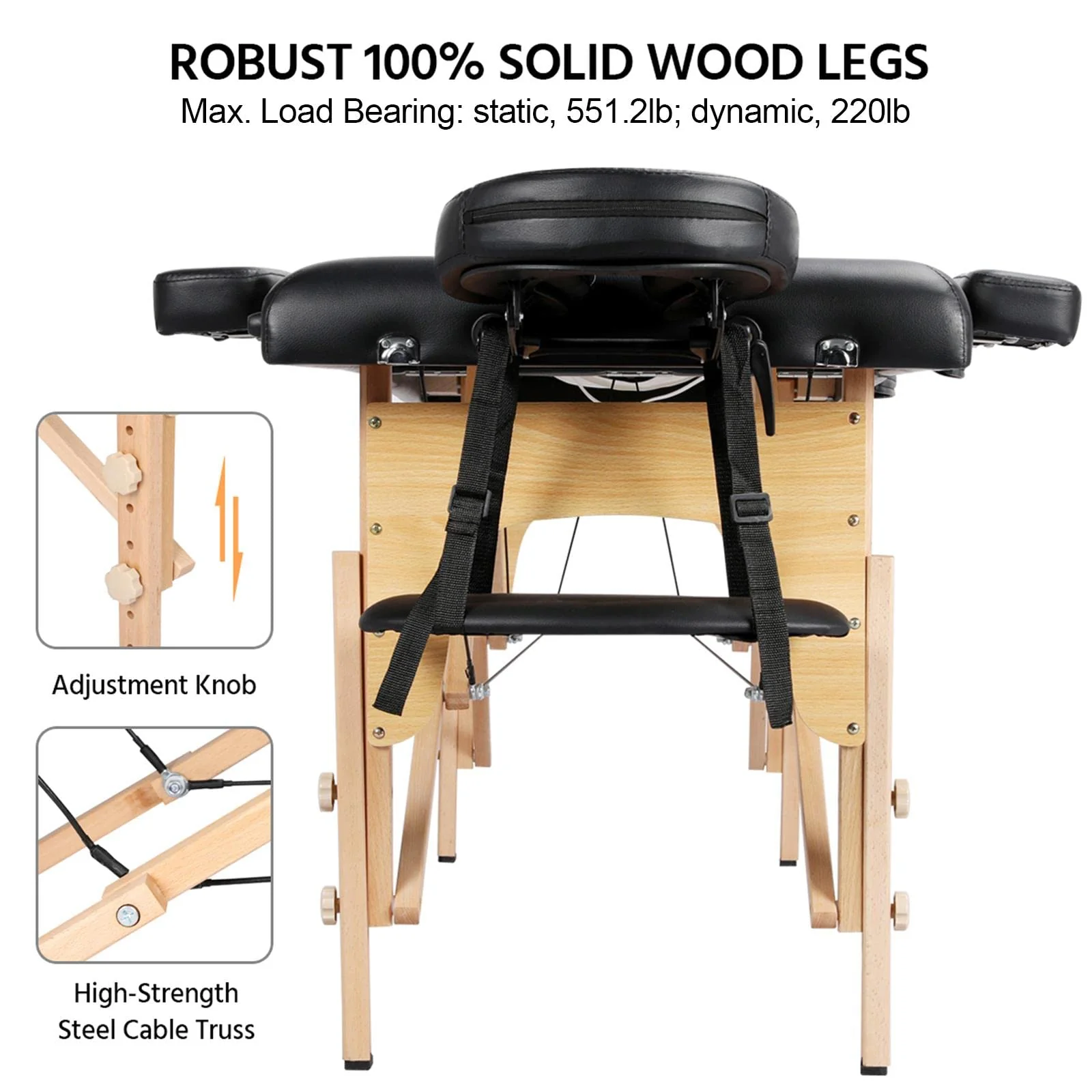 Yaheetech Portable Massage Bed for Beauty Tattoo