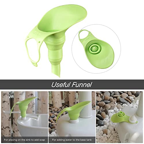 Portable Hand Wash Stand Camping Sink with Soap Dispenser & Towel Holder Water Capacity Hand Washing Station Safe HDPE for Outdoor Events.Gatherings & Worksite