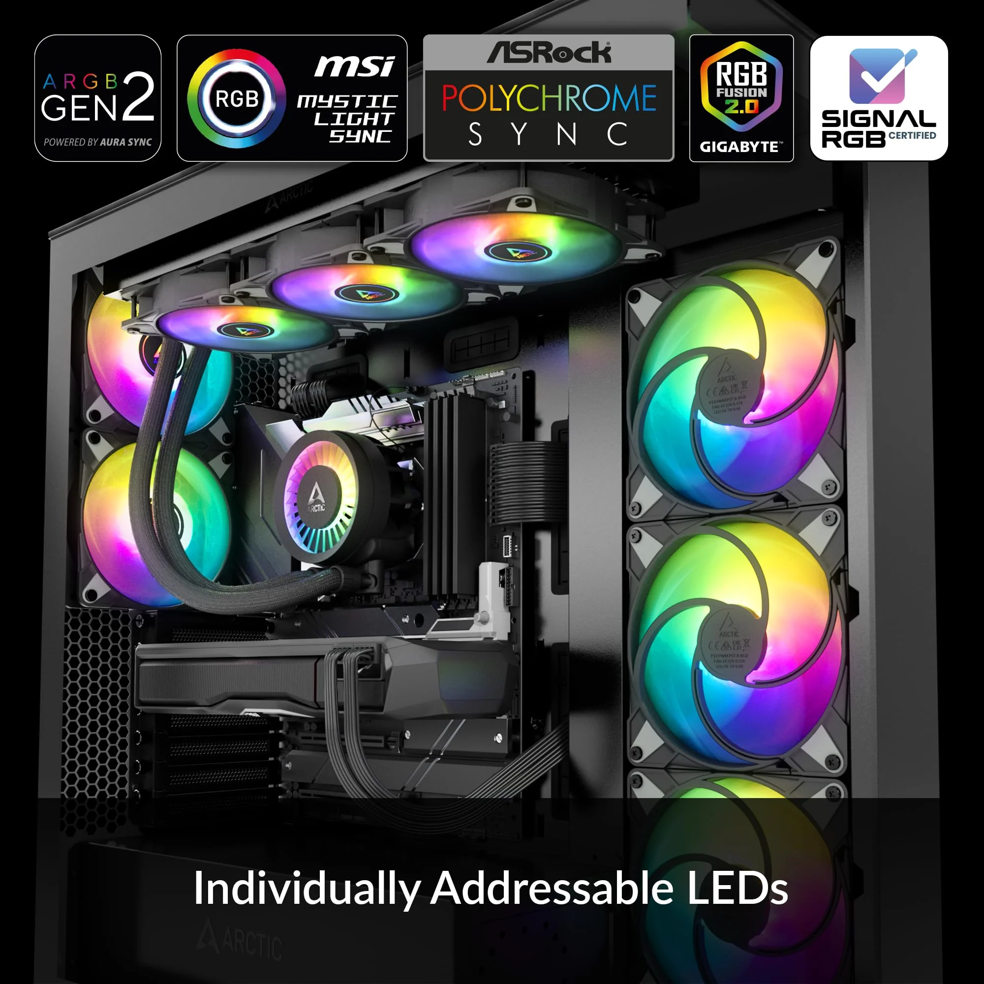 ARCTIC Liquid Freezer III 360 A-RGB. PC. CPU AIO Water Cooler