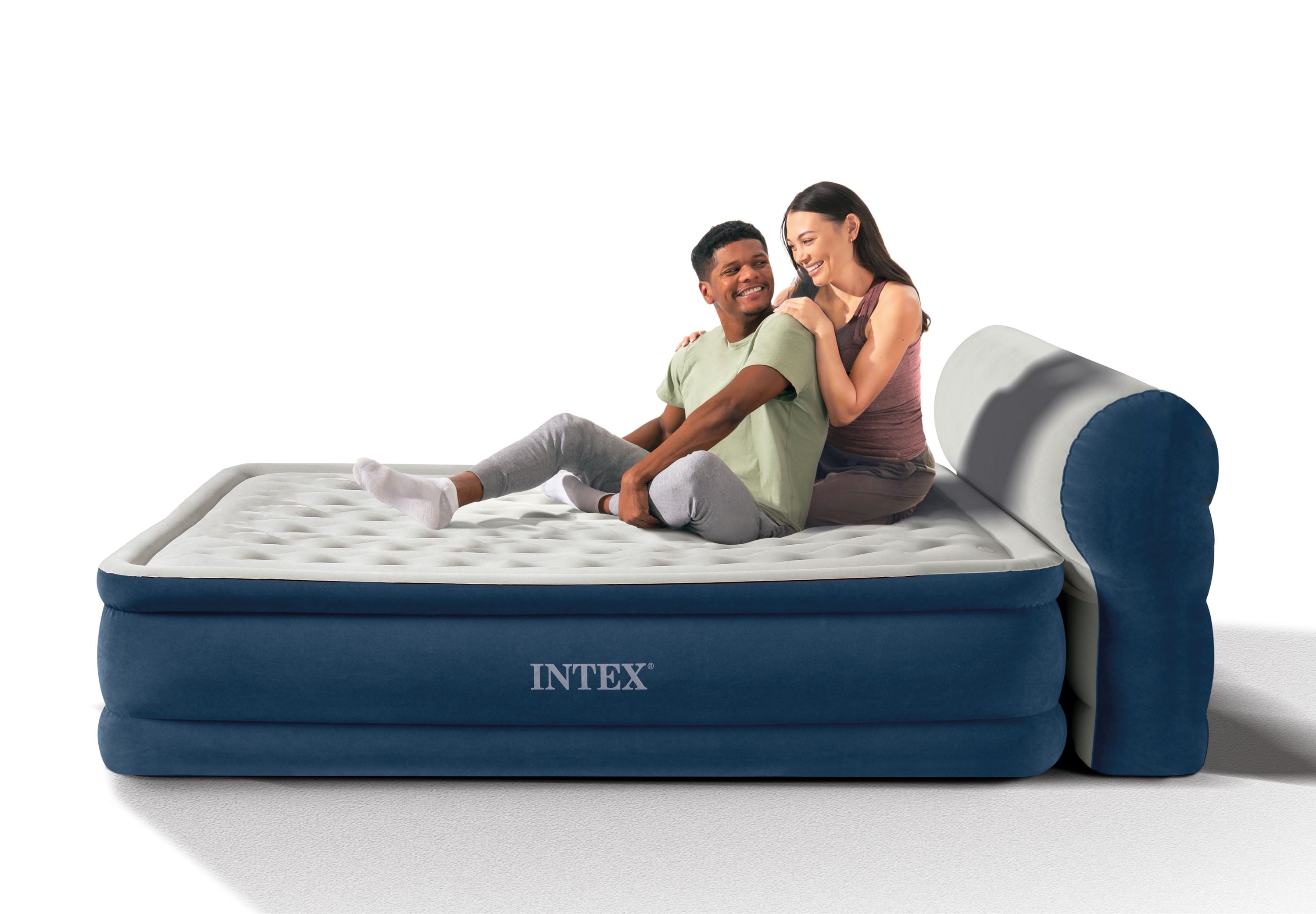 Dura-Beam Deluxe Ultra Plush Headboard with Built-in Pump (18 Mattress Height) - Queen