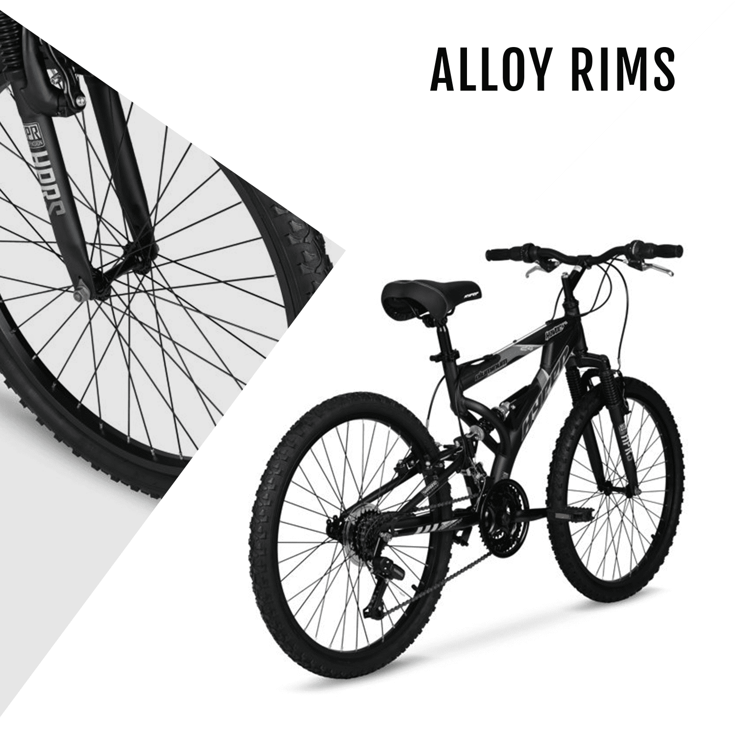 24 Men's Havoc Mountain Bike. Black