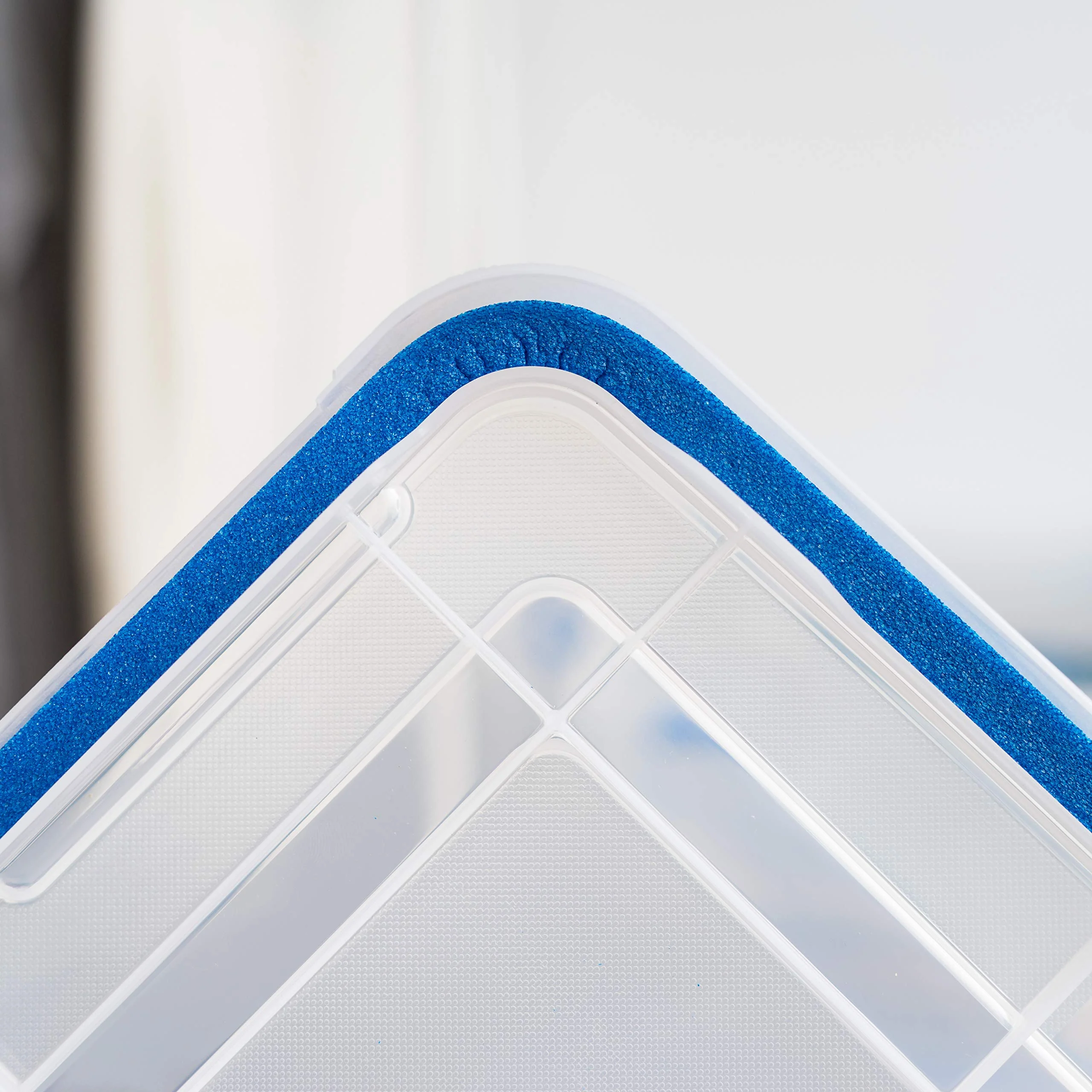 IRIS 3 Pack 60 Quart Stackable Storage Box with Seal Lid