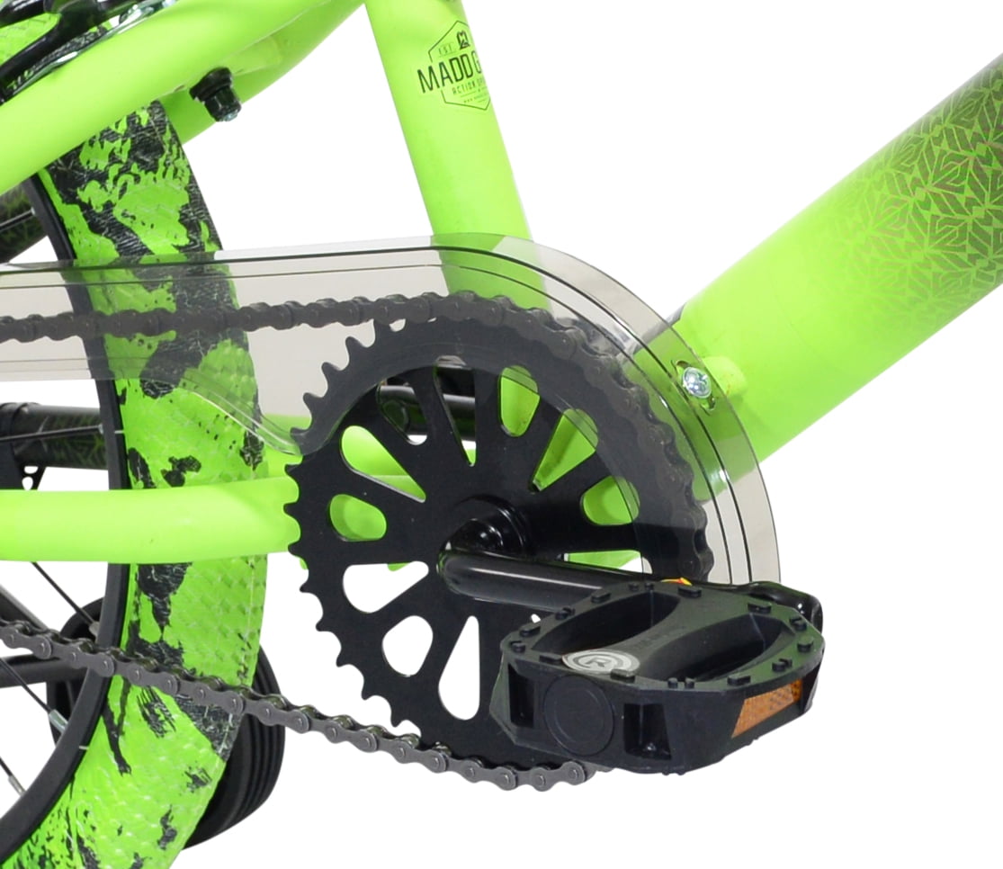 Bicycles 18 Madd Gear MG18 BMX Boy's Bike. Black and Green
