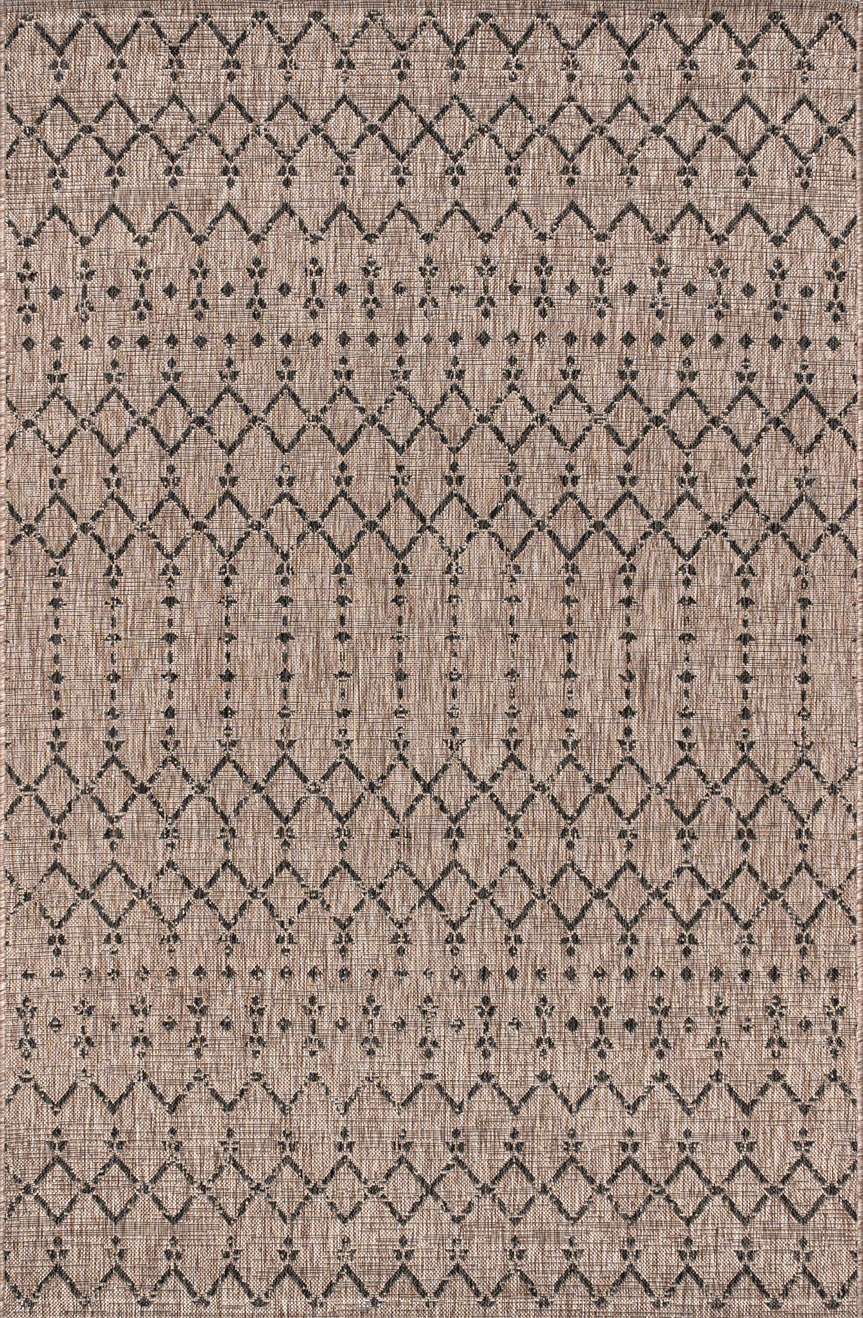 JONATHAN Y Moroccan Geometric Textured Weave Indoor Outdoor Area r.u.g