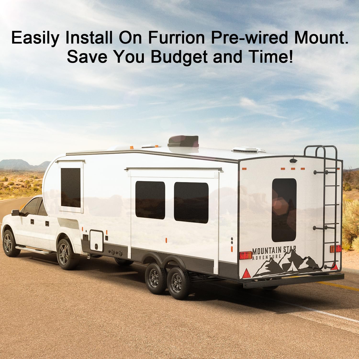 Fookoo HD 7-inch Wireless RV Backup Camera System