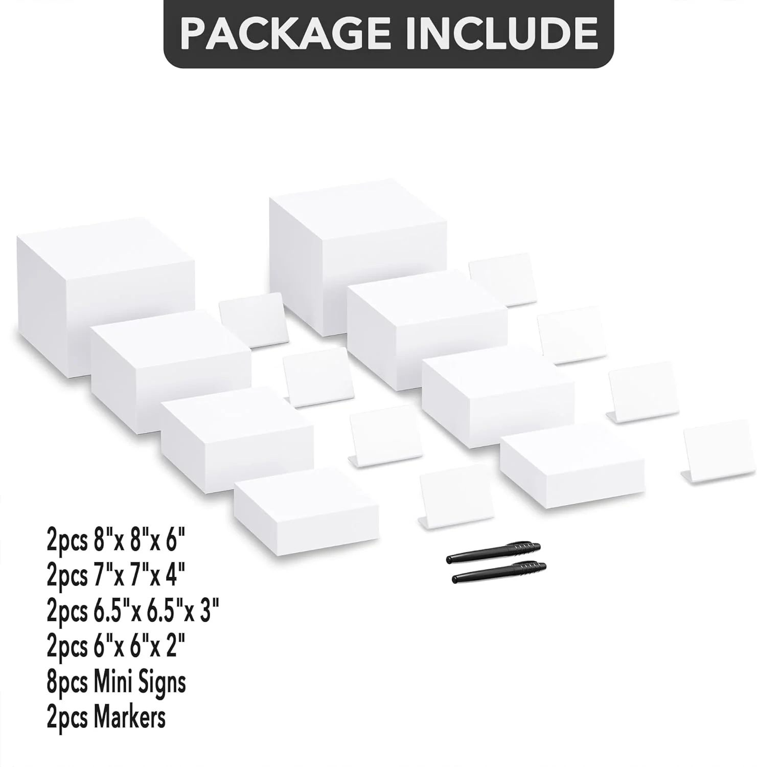 Neatsure 8PSC Buffet Risers. Food Risers for Buffet Table