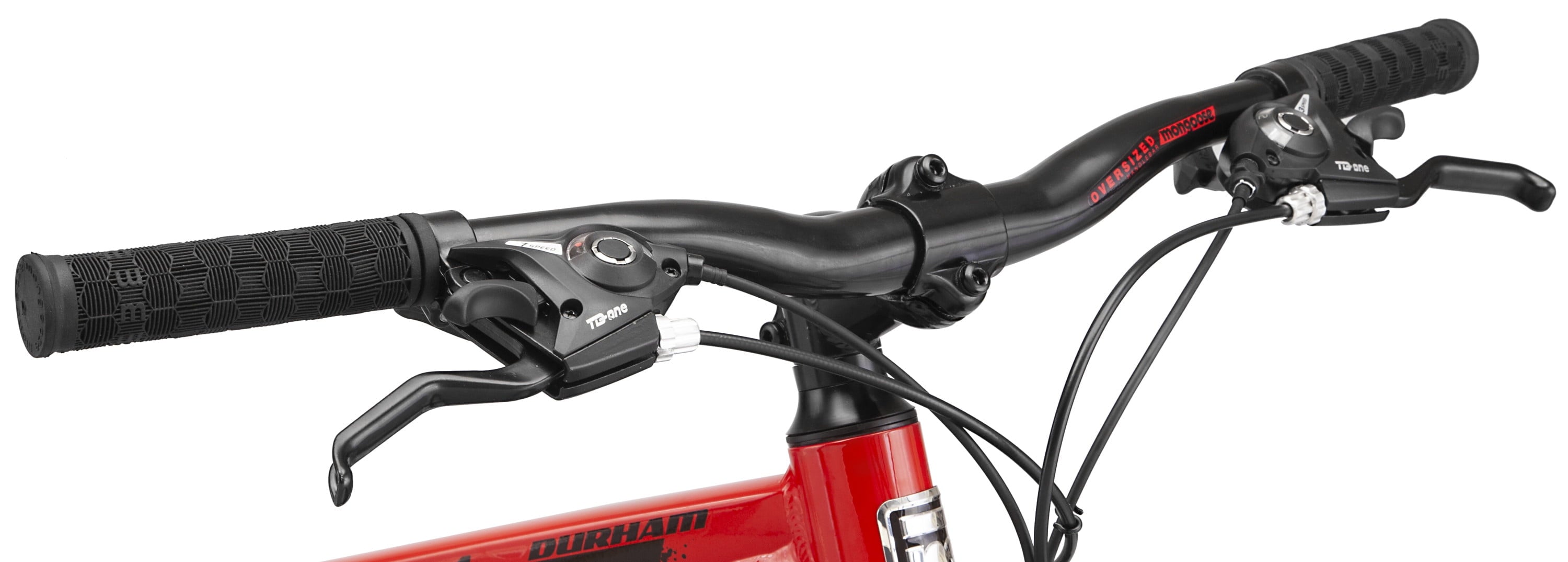 26-in. Durham Unisex Mountain Bike. Red and Black. 21 Speeds