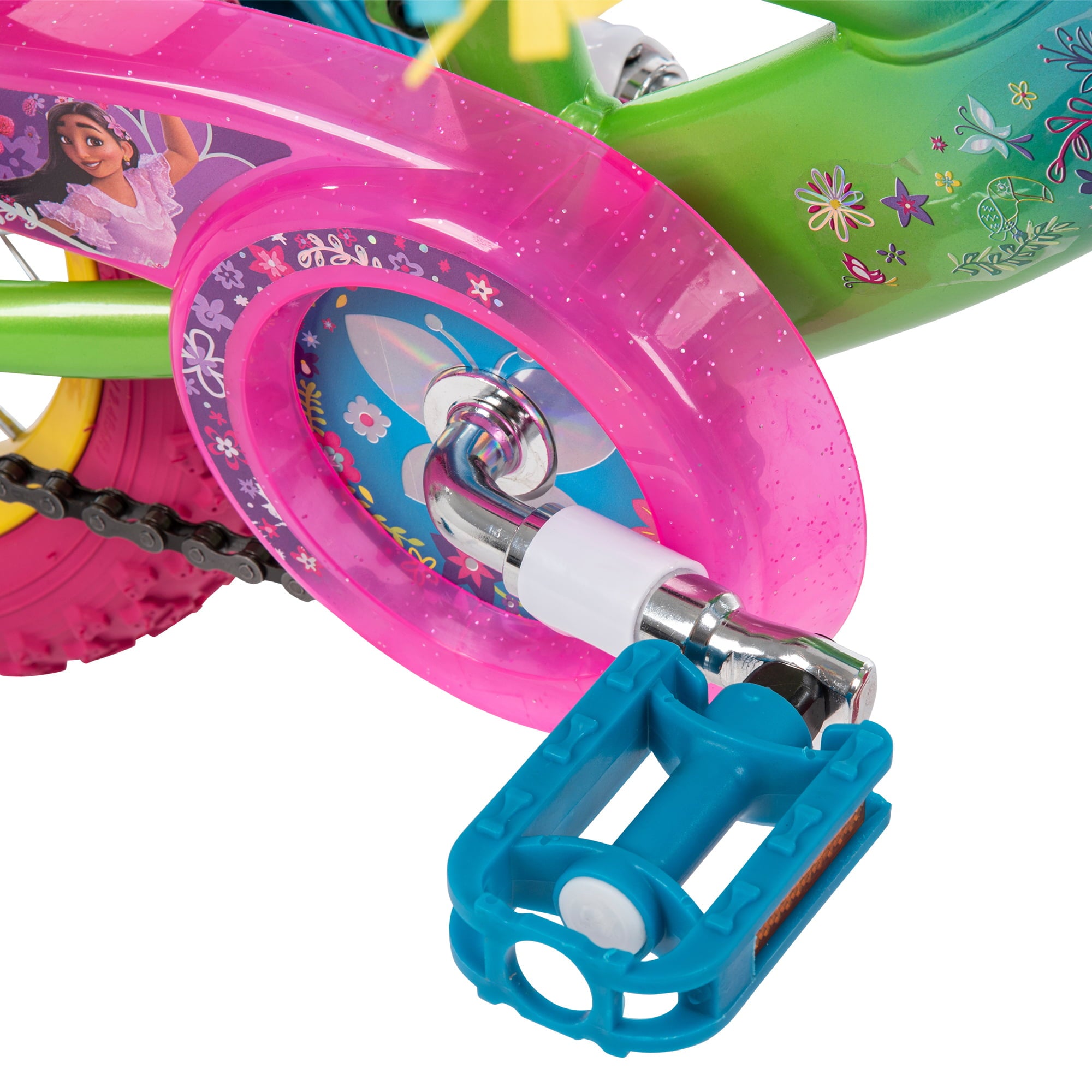 Encanto 12-inch Bike for Girls. Pink/Green/Blue. by Huffy
