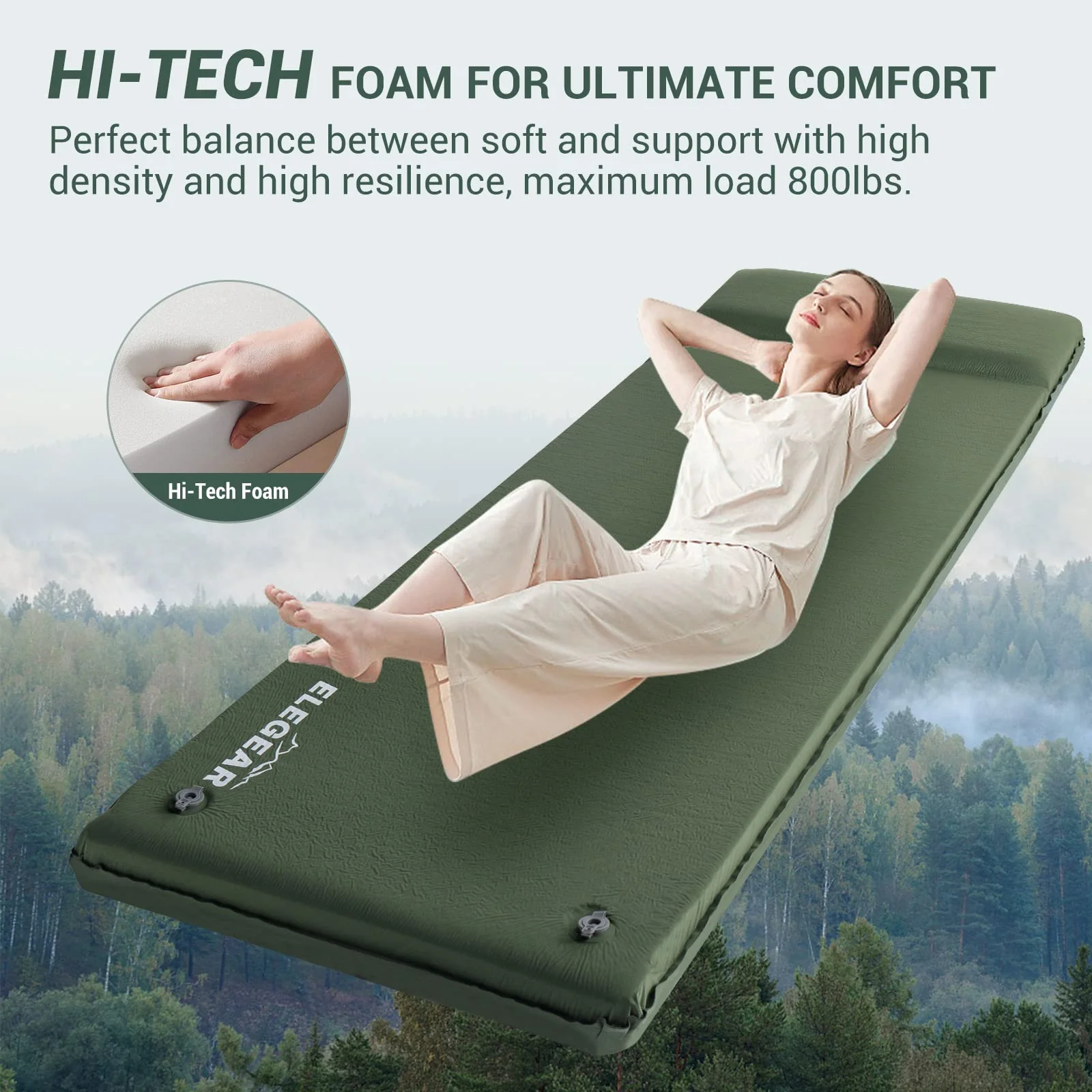 Elegear 3.1 Ultra-Thick Memory Foam Camping Pad